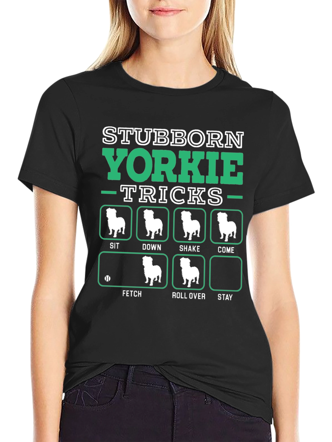 Stubborn Yorkie Tricks T-Shirt