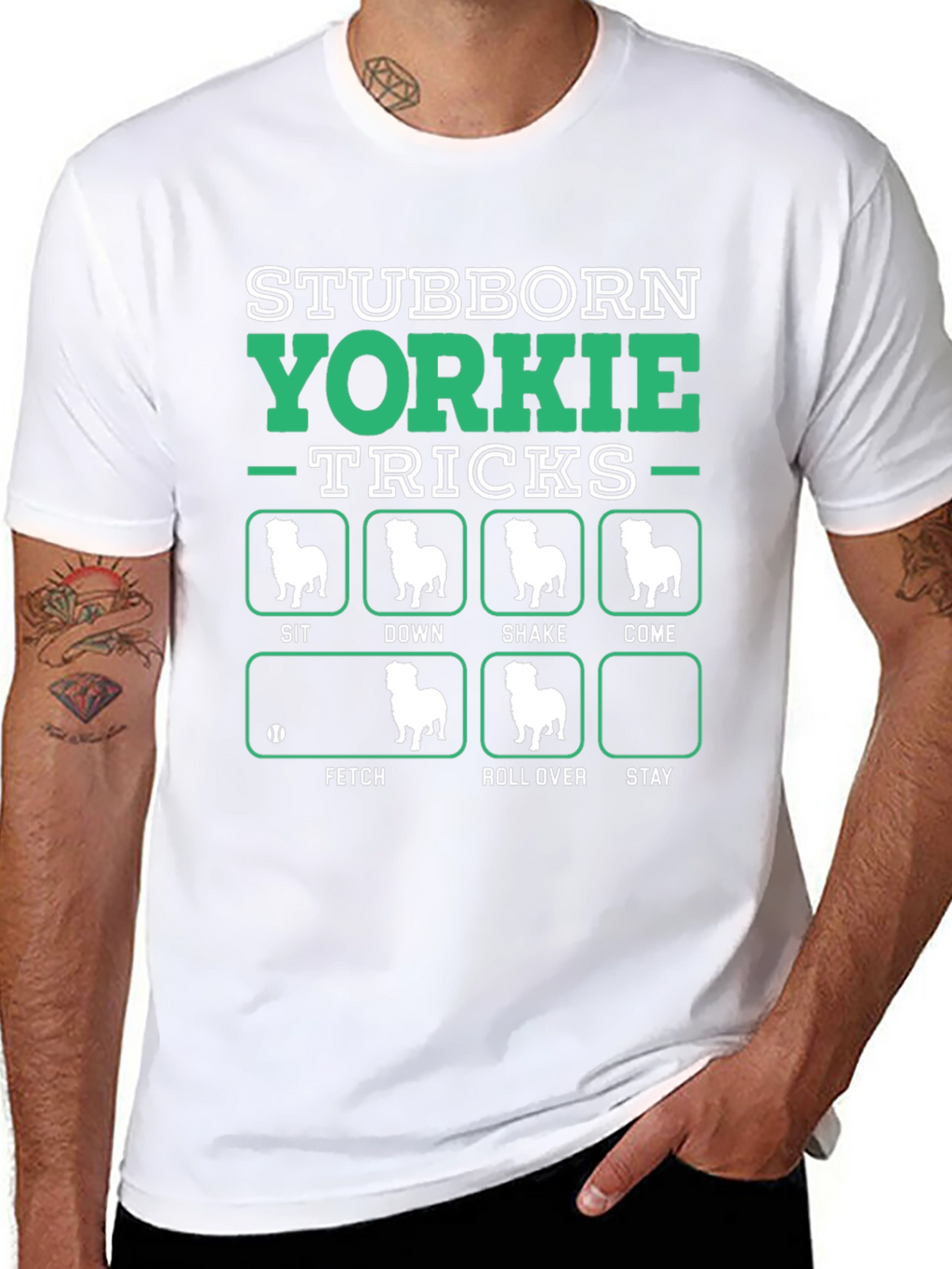 Stubborn Yorkie Tricks T-Shirt