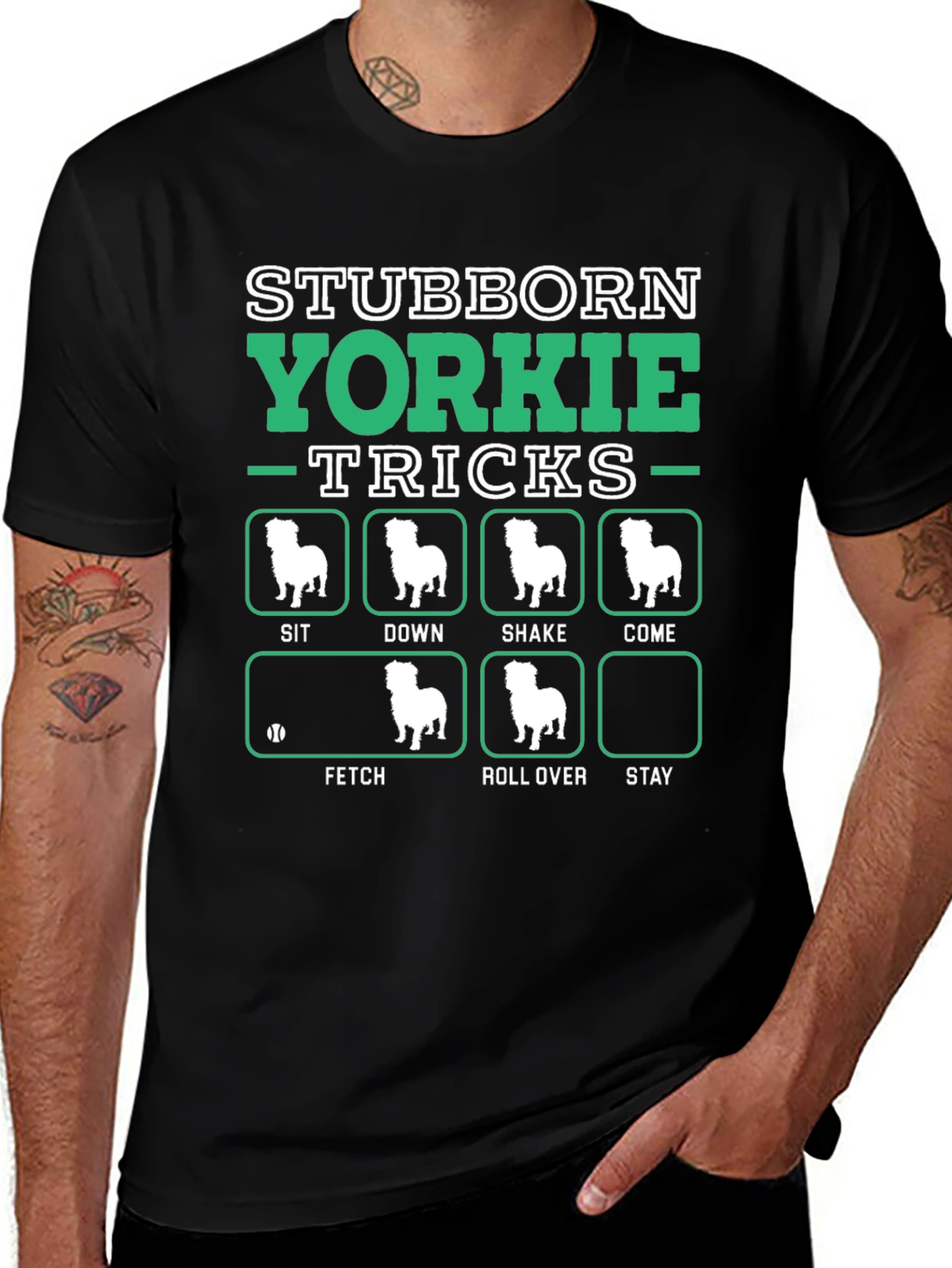 Stubborn Yorkie Tricks T-Shirt