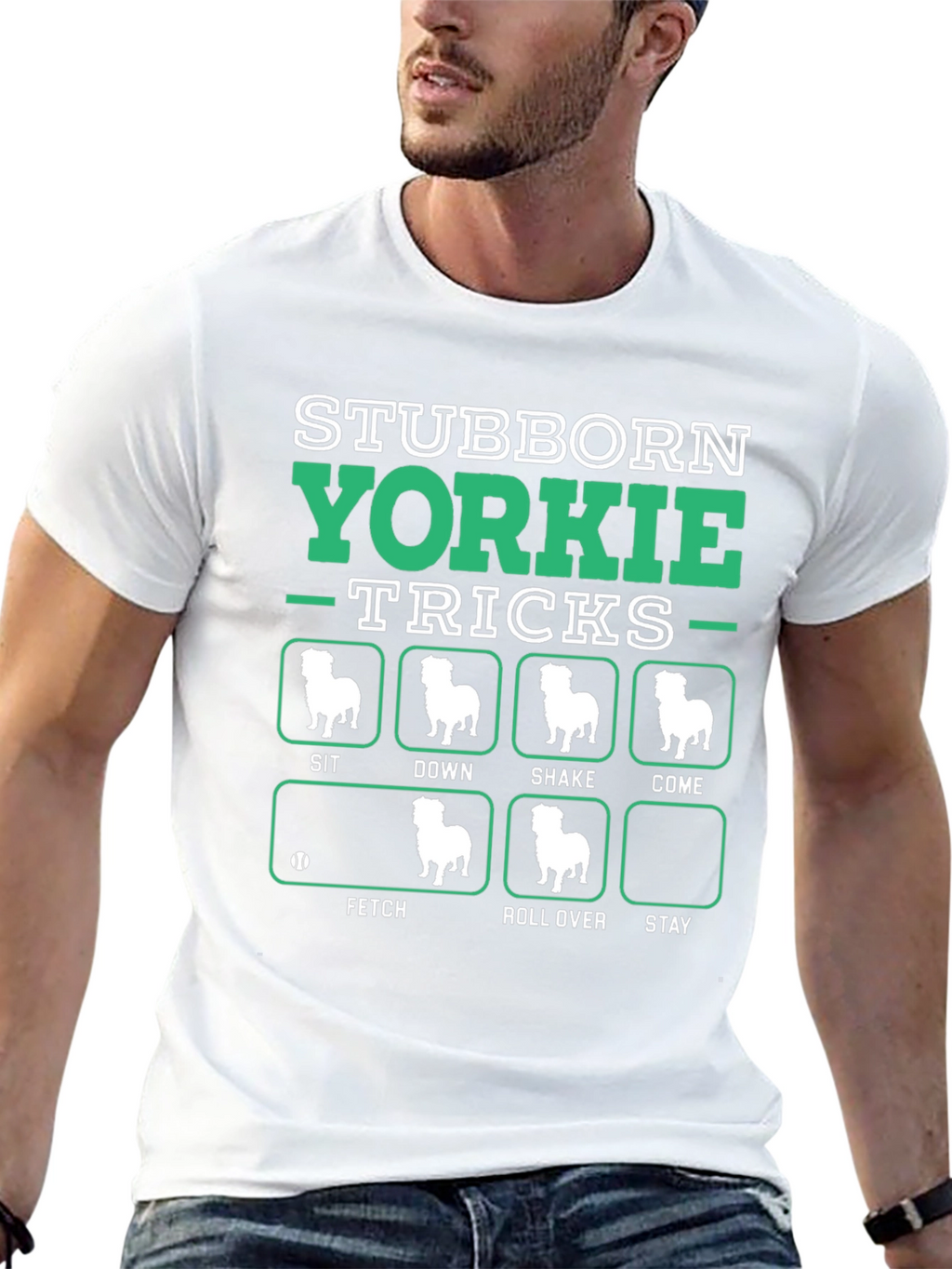 Stubborn Yorkie Tricks T-Shirt