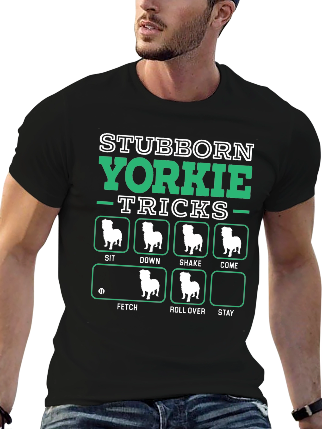 Stubborn Yorkie Tricks T-Shirt