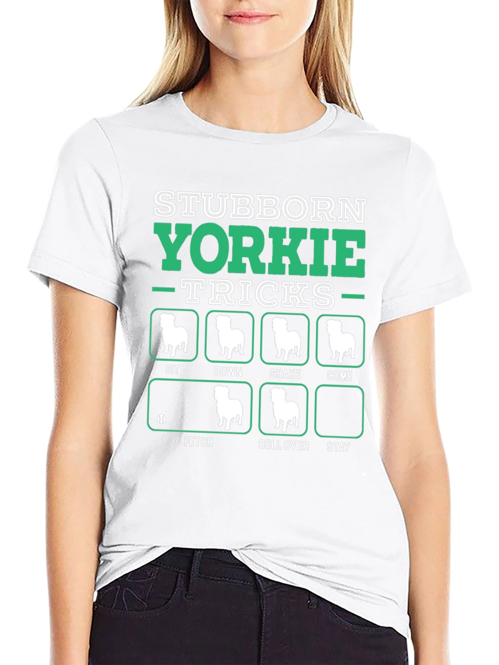 Stubborn Yorkie Tricks T-Shirt