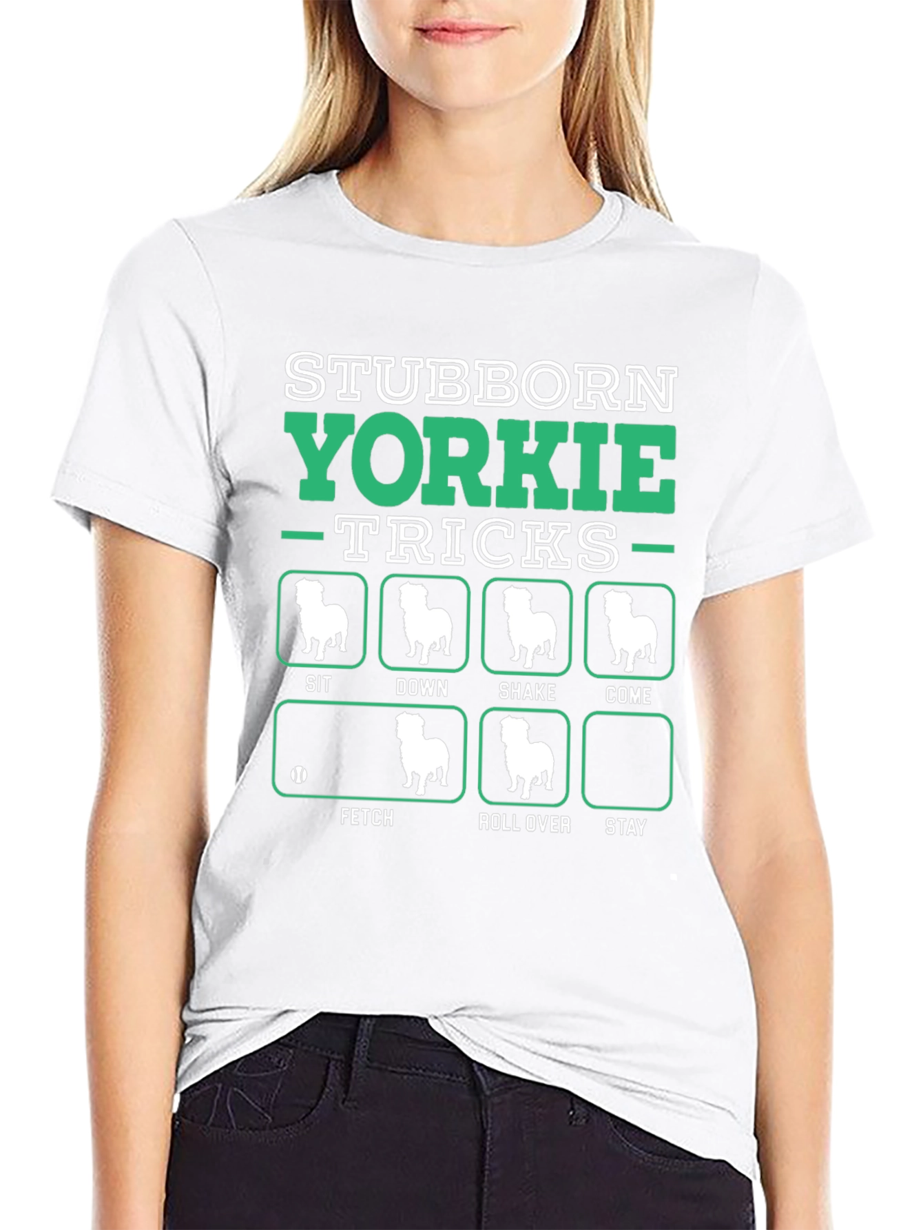 Stubborn Yorkie Tricks T-Shirt