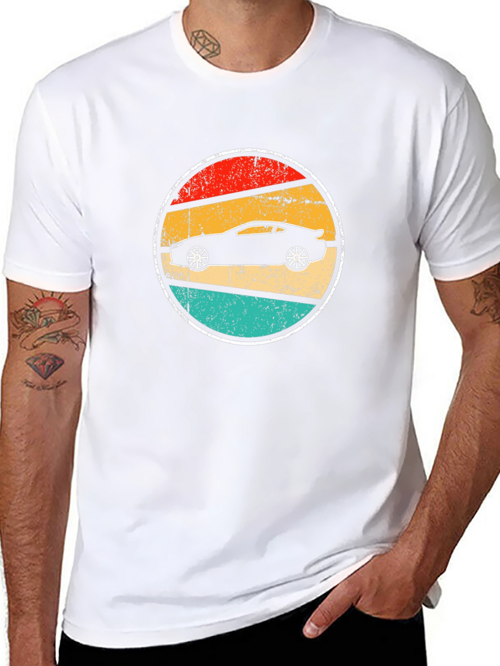 Retro Car Graphic Tee - Black