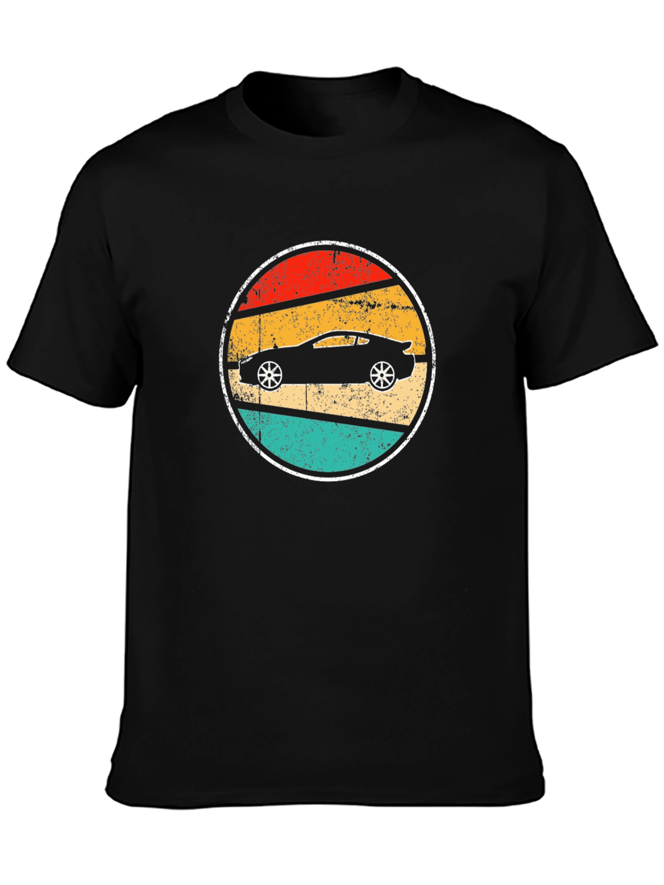 Retro Car Graphic Tee - Black