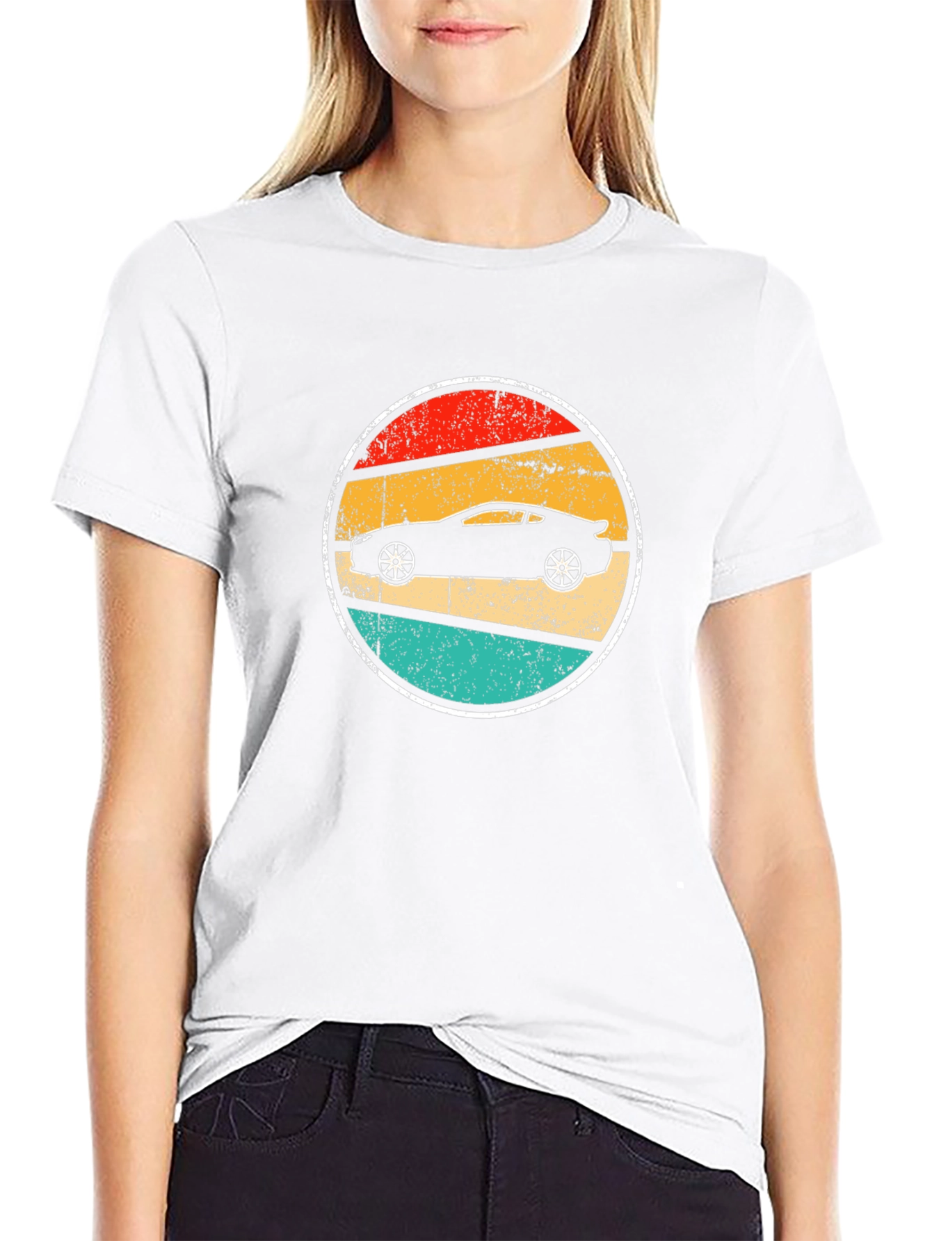 Retro Car Graphic Tee - Black