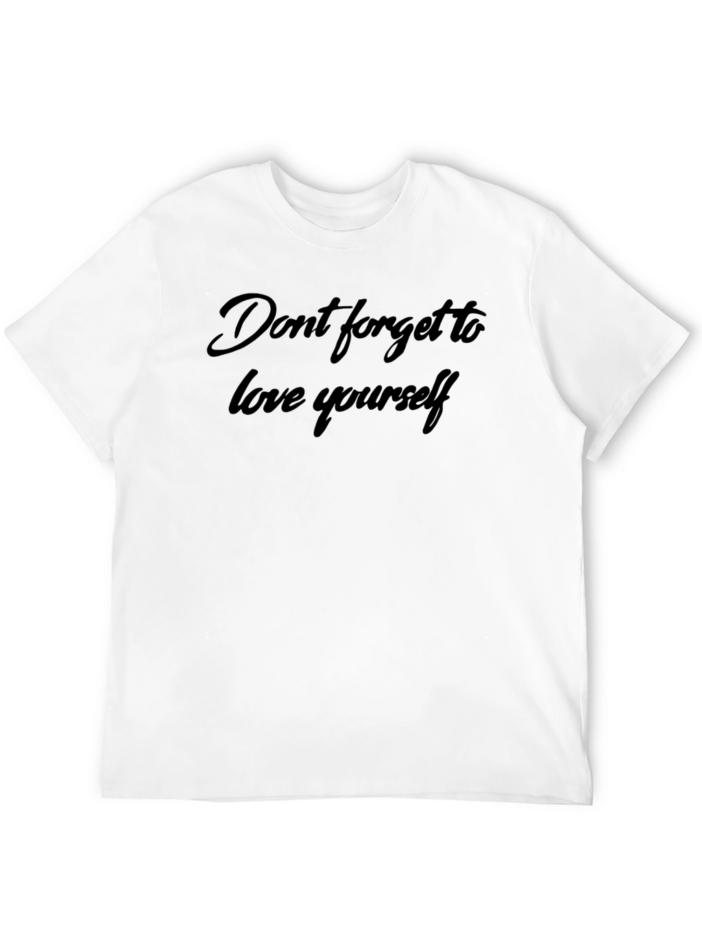 Love Yourself Black T-Shirt - Inspirational Message