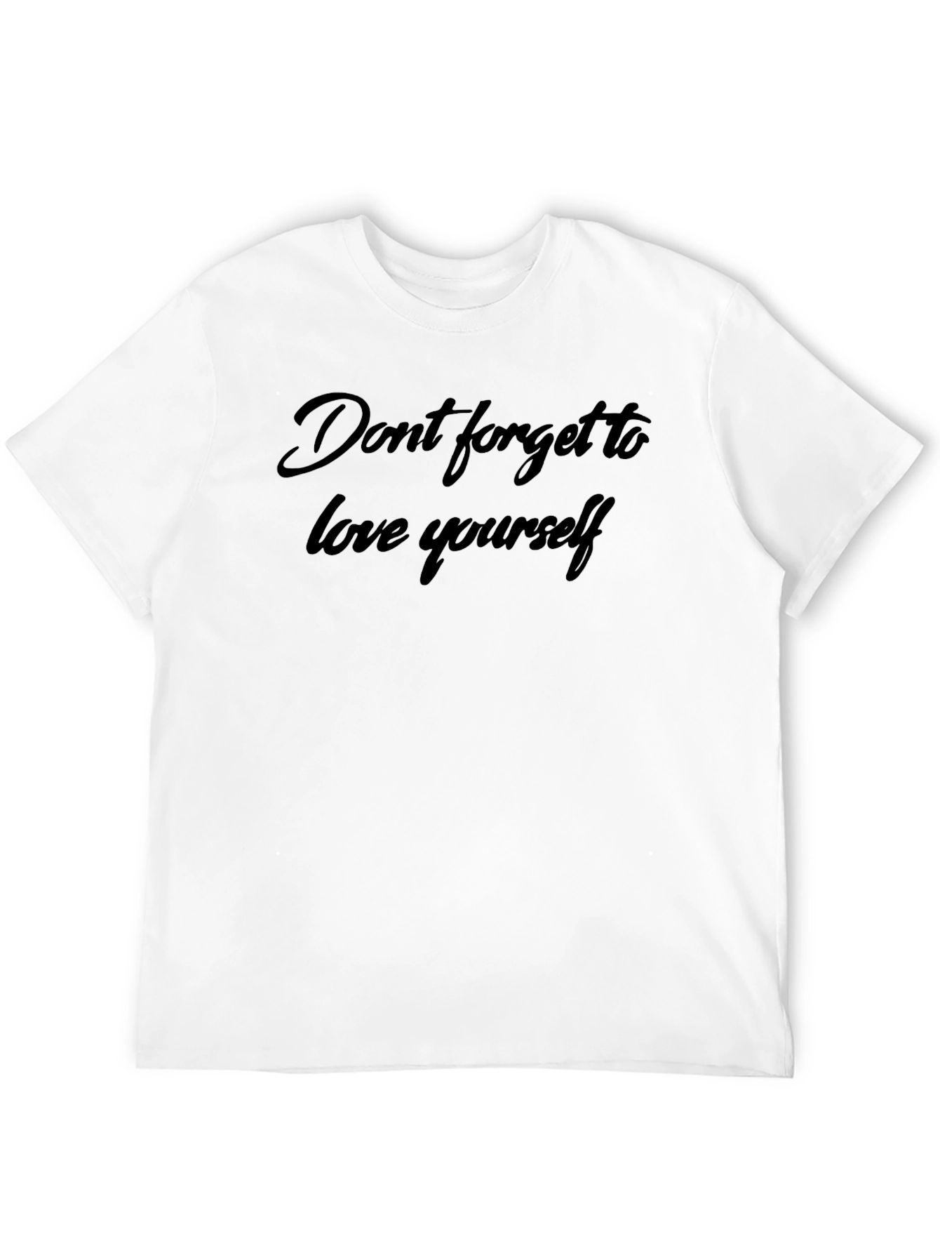 Love Yourself Black T-Shirt - Inspirational Message