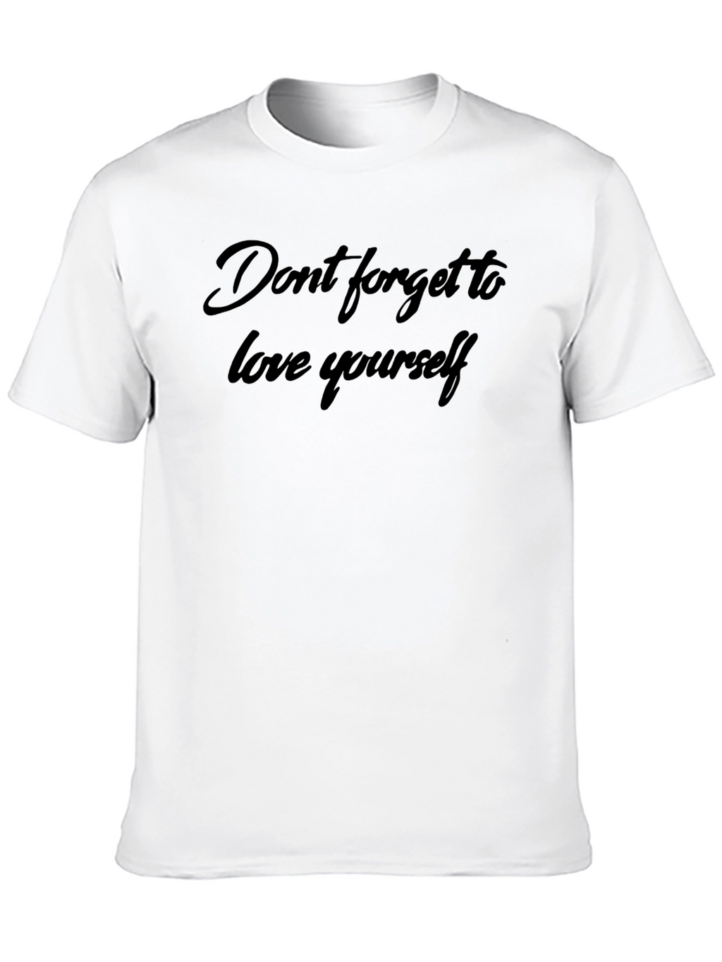 Love Yourself Black T-Shirt - Inspirational Message