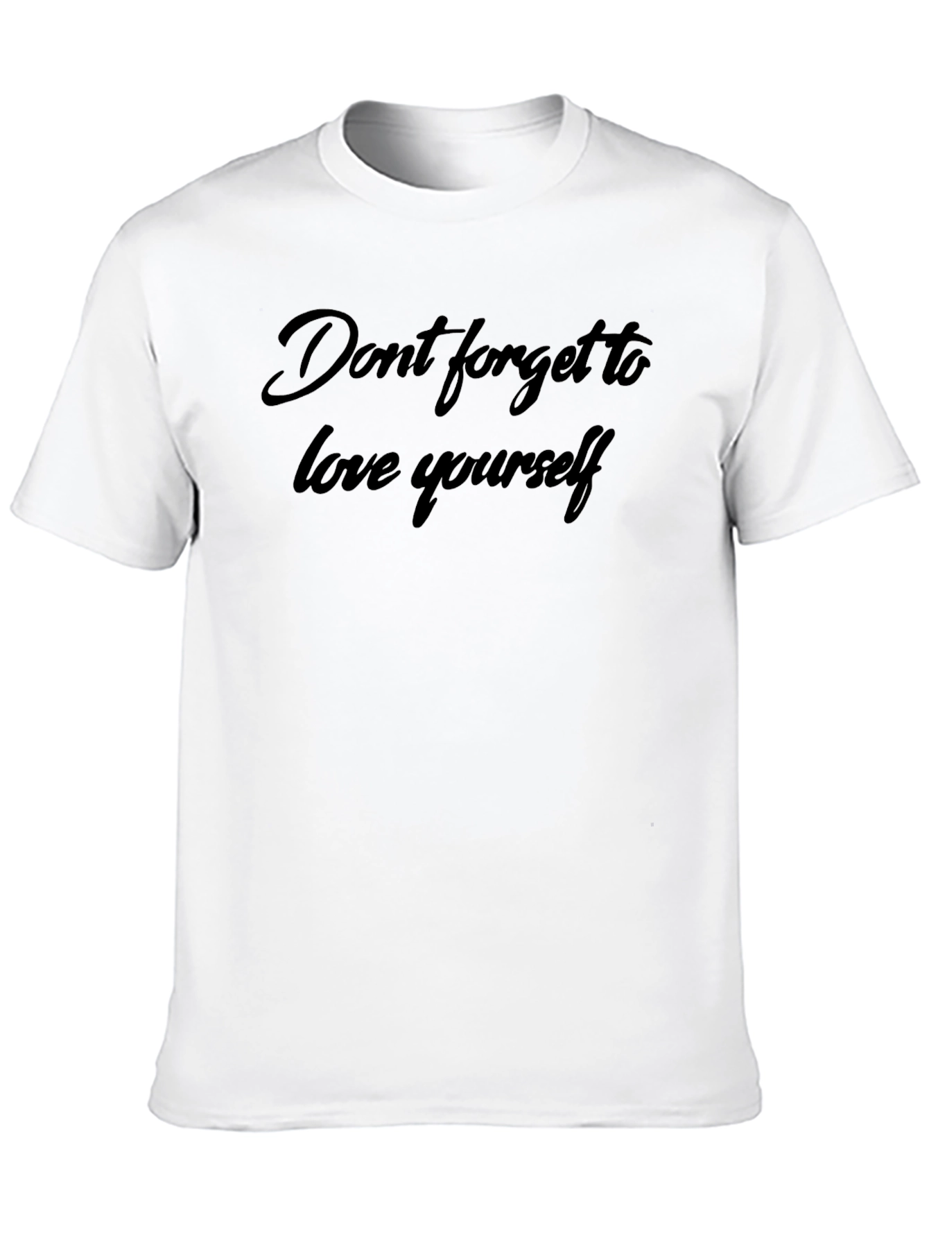 Love Yourself Black T-Shirt - Inspirational Message