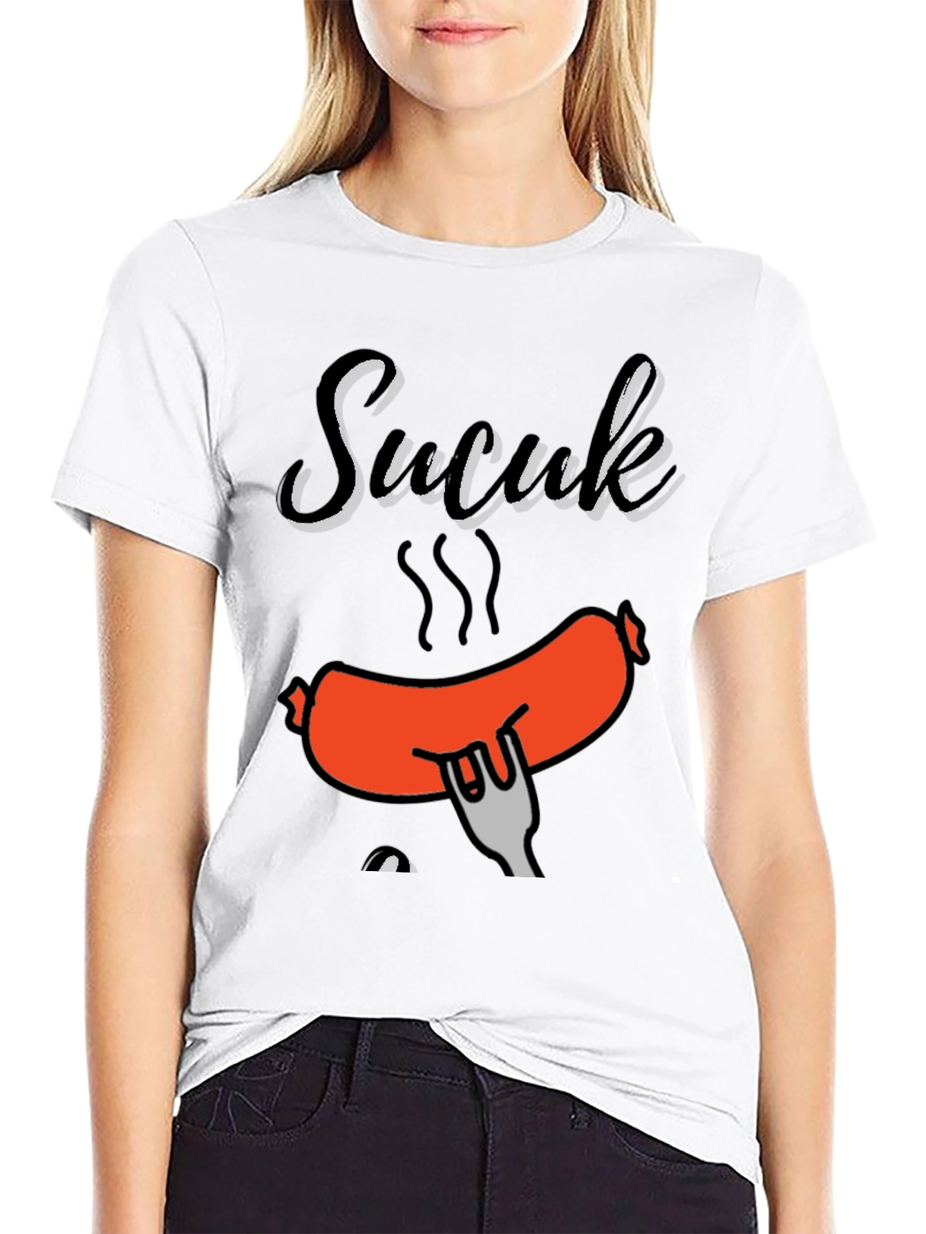 Sucuk Sausage Graphic T-Shirt - Foodie Tee