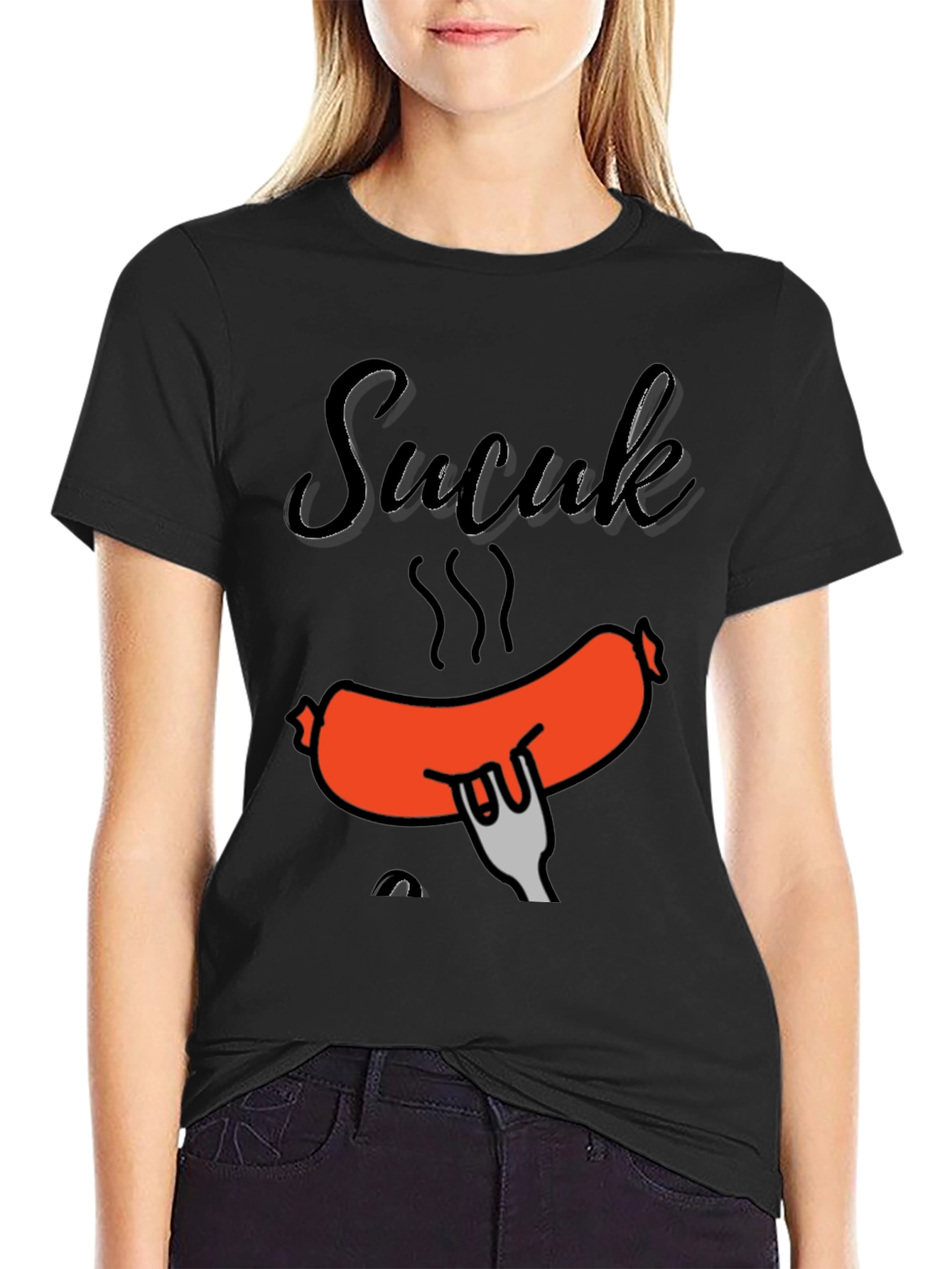 Sucuk Sausage Graphic T-Shirt - Foodie Tee