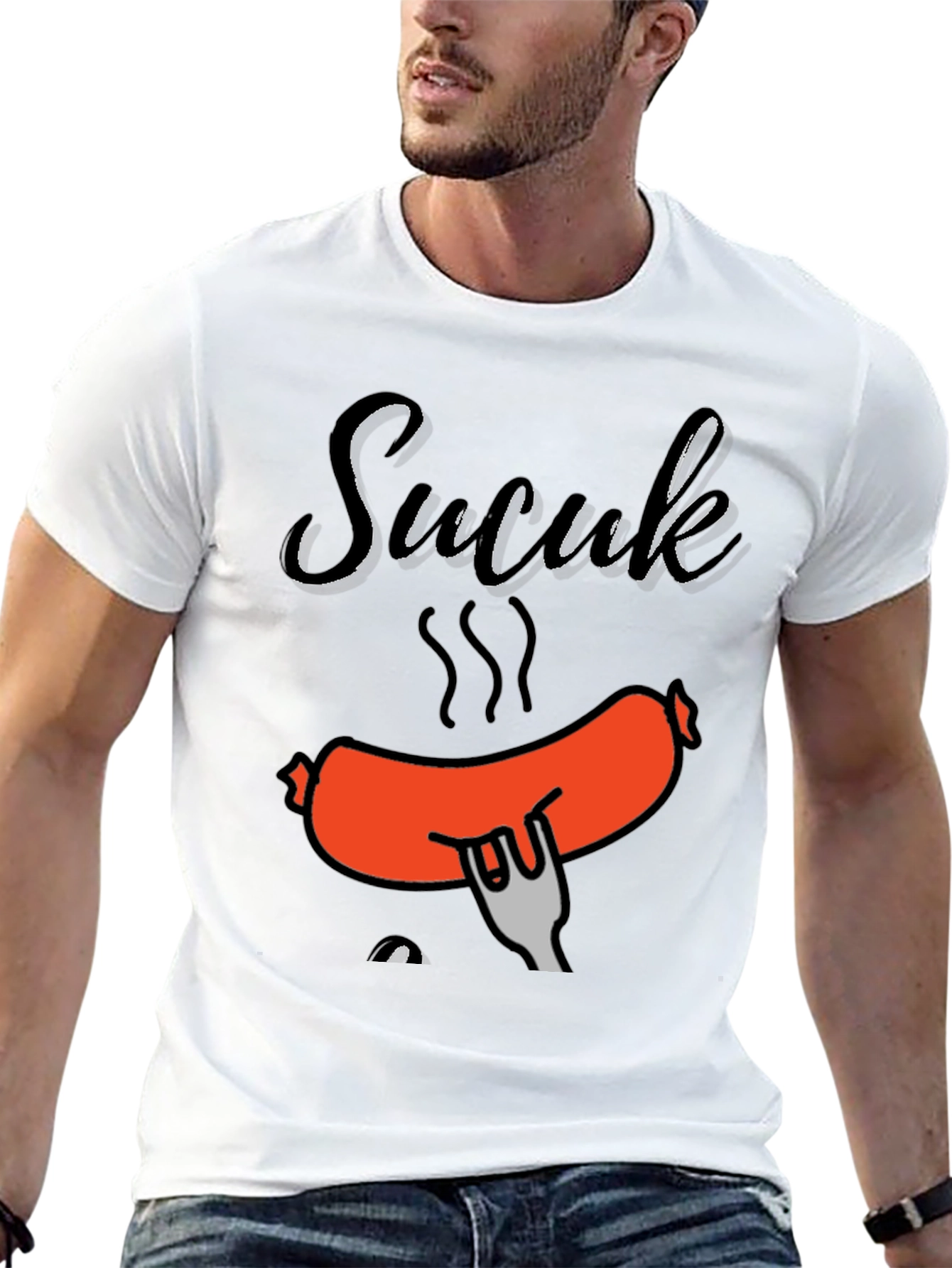 Sucuk Sausage Graphic T-Shirt - Foodie Tee