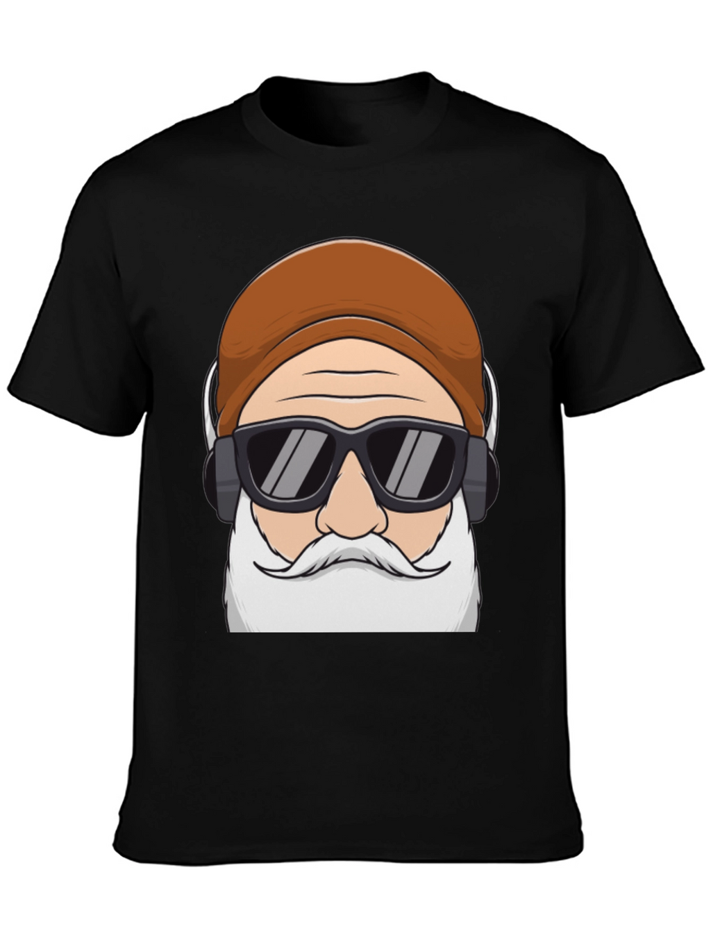 Cool Santa Graphic Tee - Holiday Hipster Style