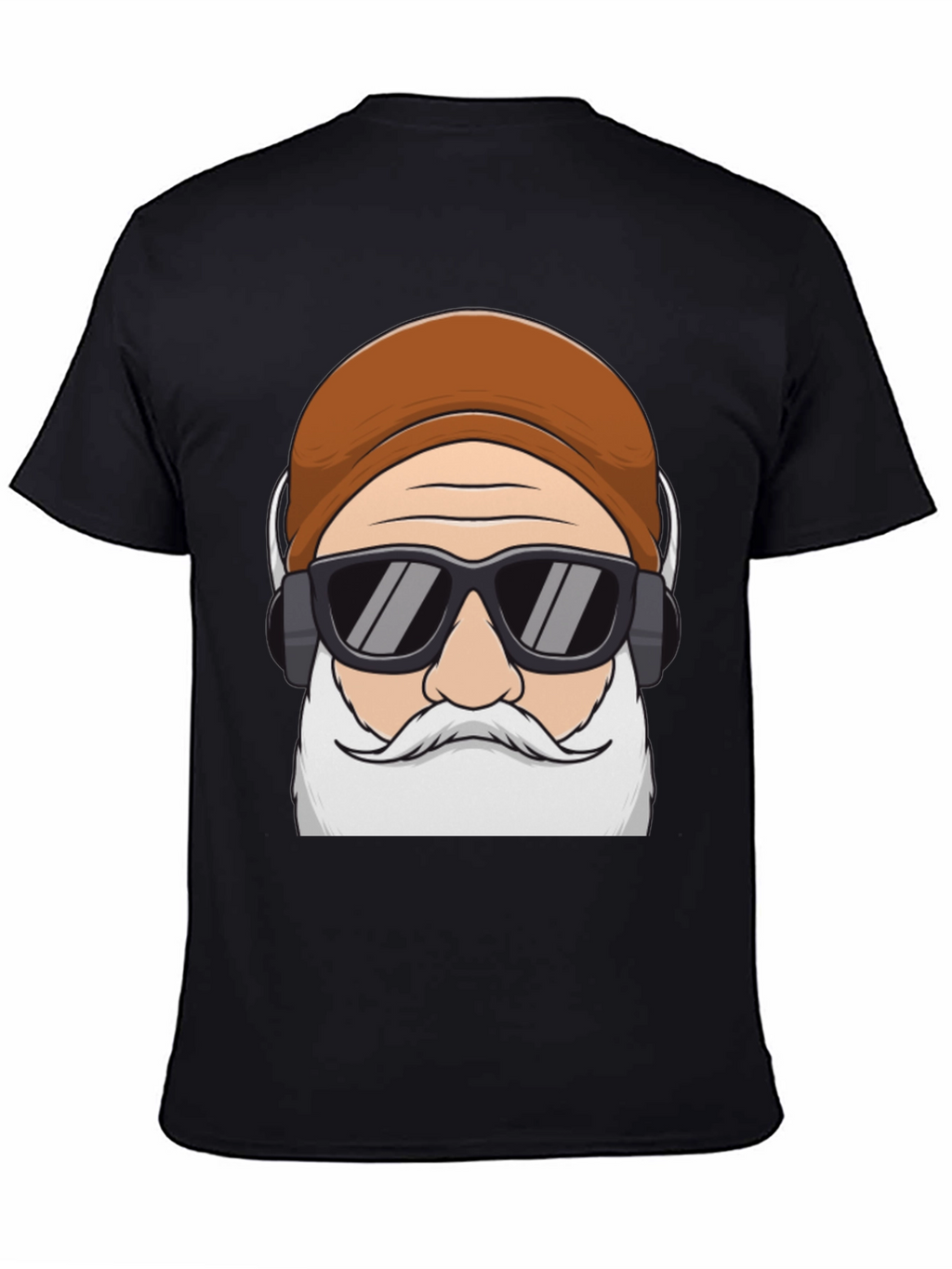 Cool Santa Graphic Tee - Holiday Hipster Style