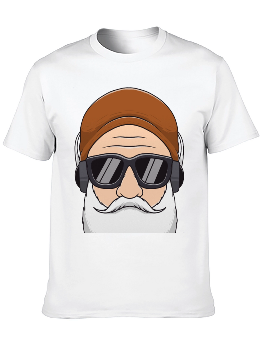 Cool Santa Graphic Tee - Holiday Hipster Style