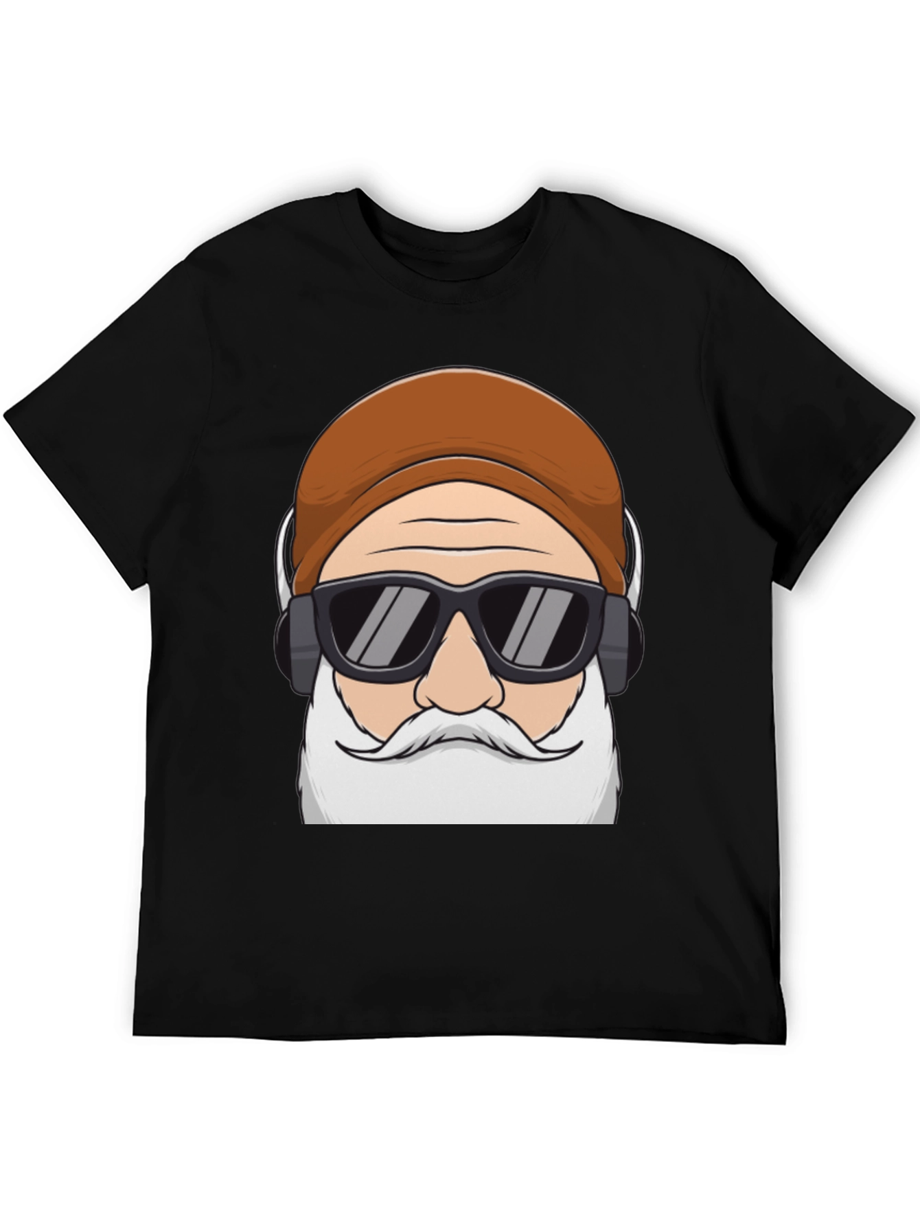 Cool Santa Graphic Tee - Holiday Hipster Style