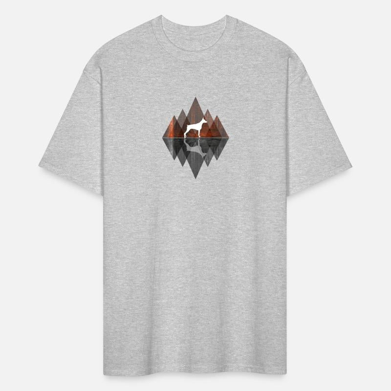 Doberman abstract - Geometry Dog Triangle