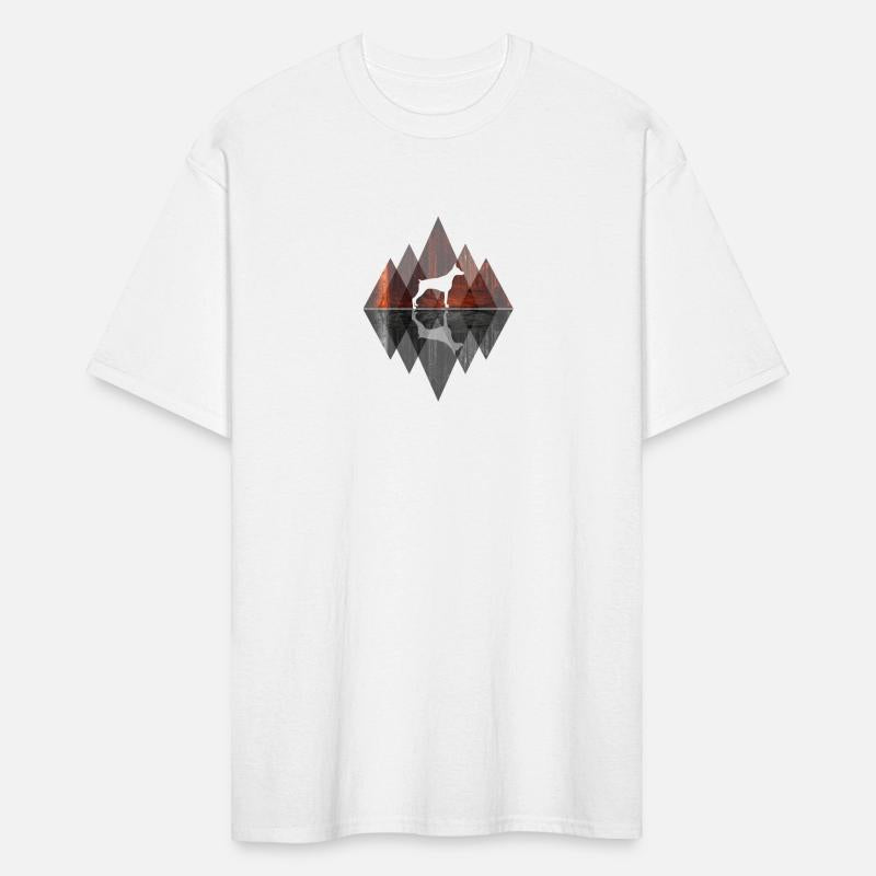 Doberman abstract - Geometry Dog Triangle