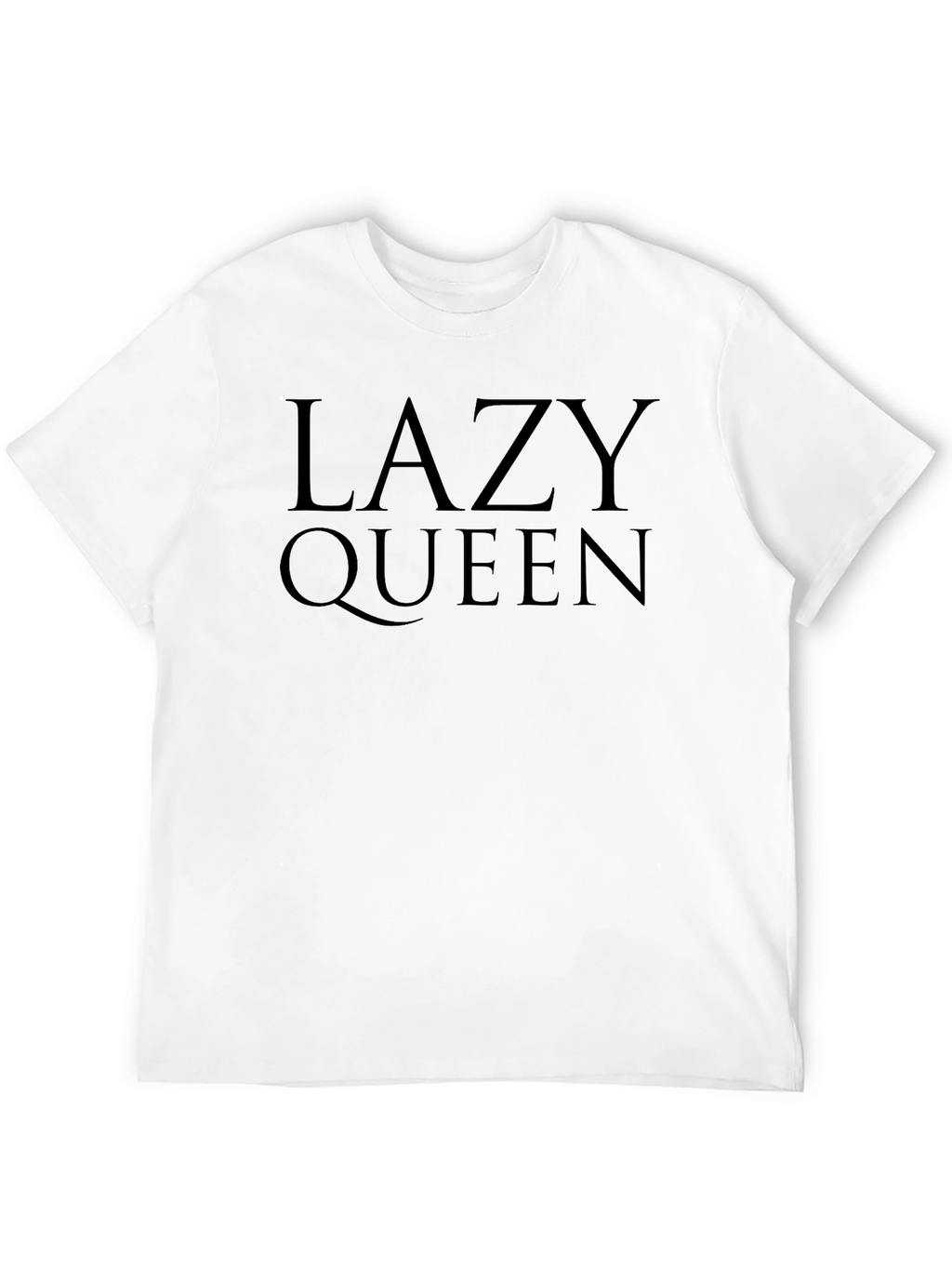 Lazy Queen Black Graphic T-Shirt