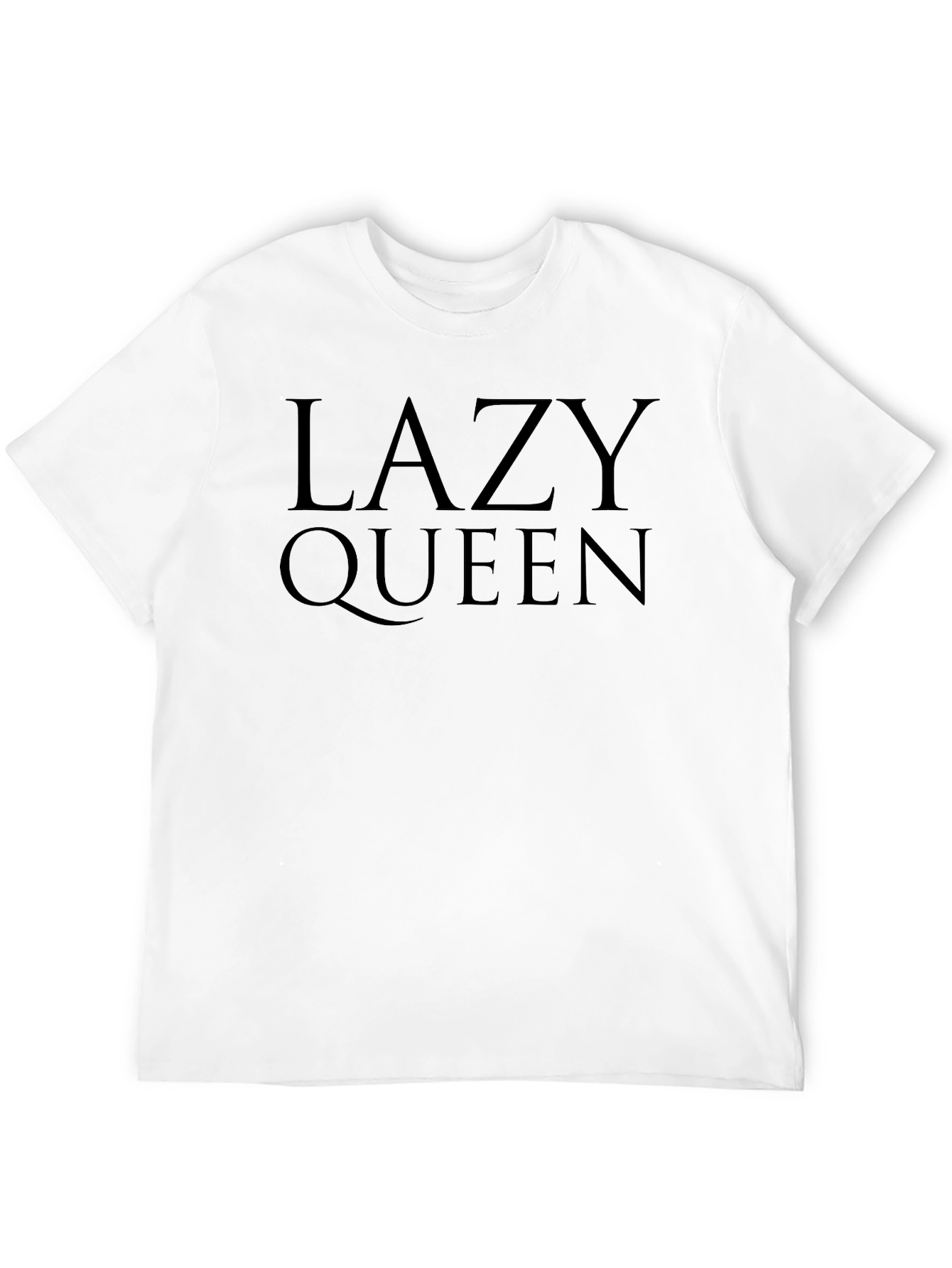 Lazy Queen Black Graphic T-Shirt
