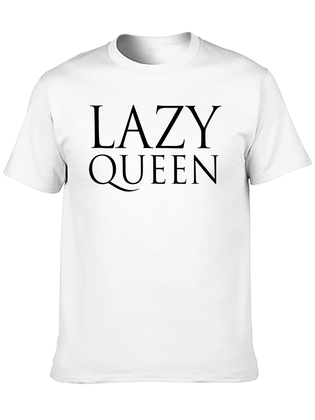 Lazy Queen Black Graphic T-Shirt