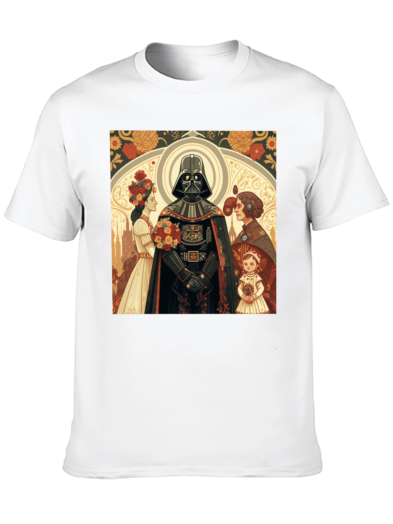 Darth Vader Floral Graphic T-Shirt