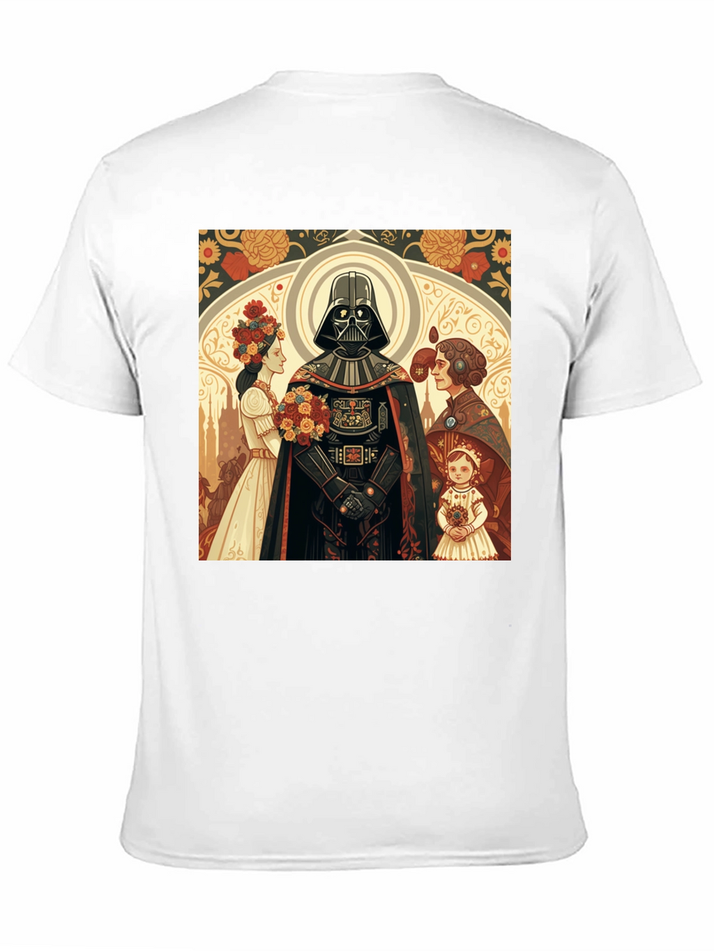 Darth Vader Floral Graphic T-Shirt