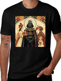 Darth Vader Floral Graphic T-Shirt