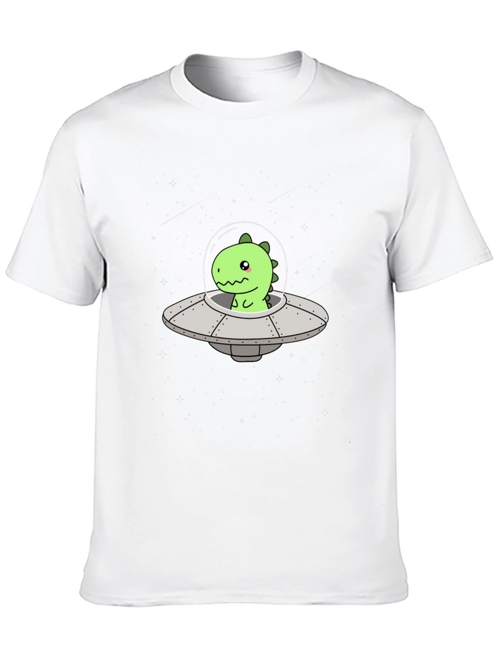 Dino UFO Black T-Shirt - Space Adventure