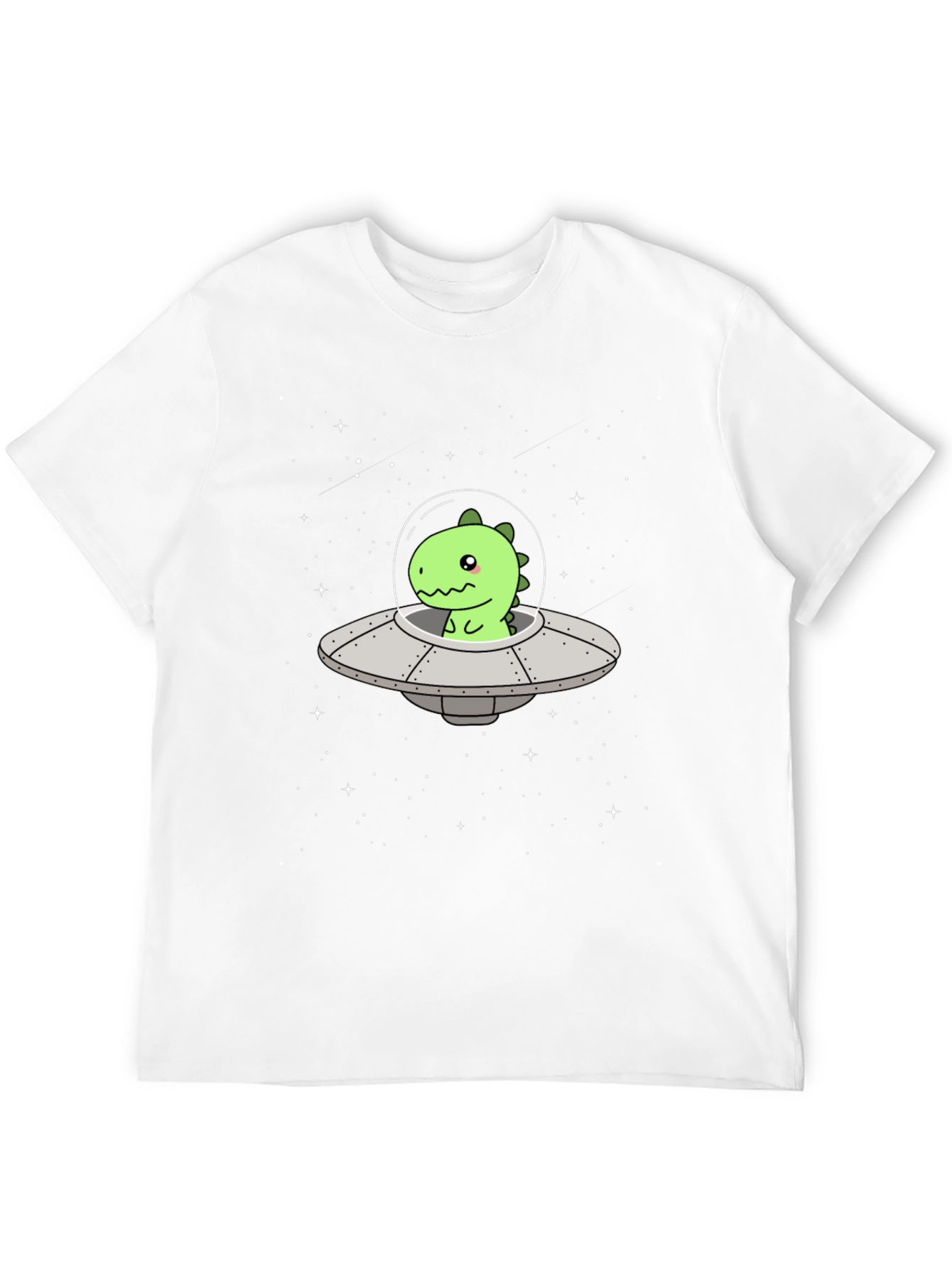 Dino UFO Black T-Shirt - Space Adventure