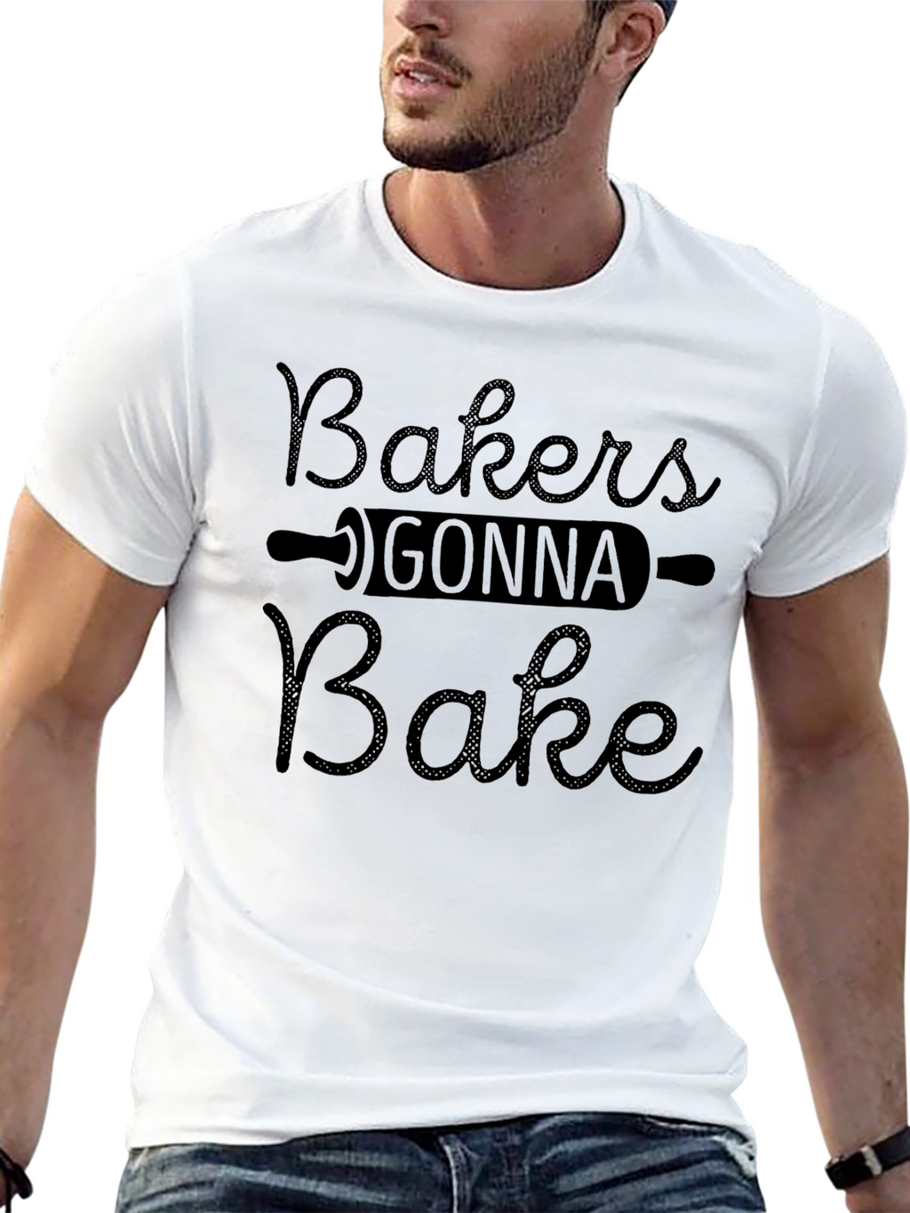 Bakers Gonna Bake Black Graphic T-Shirt