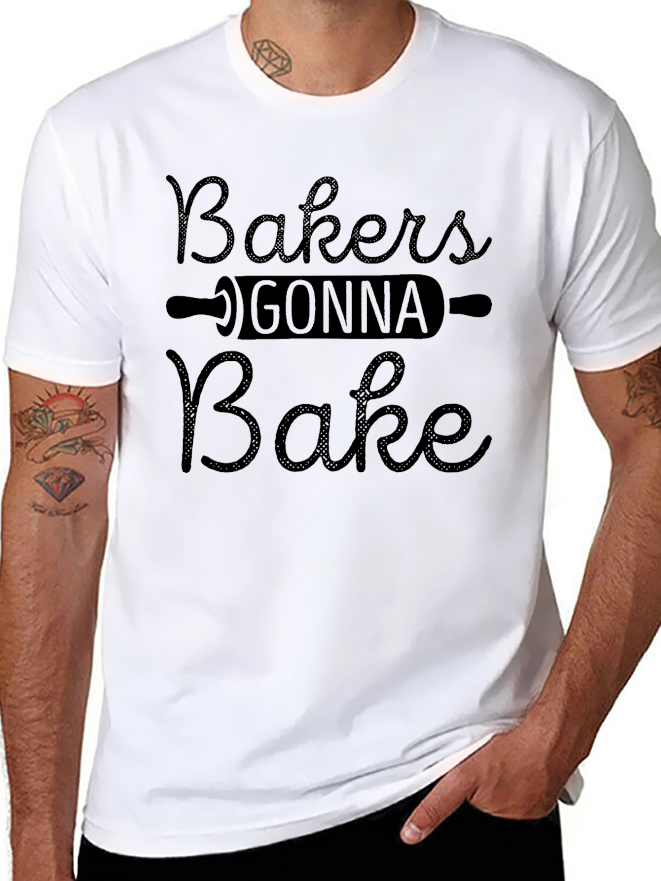Bakers Gonna Bake Black Graphic T-Shirt