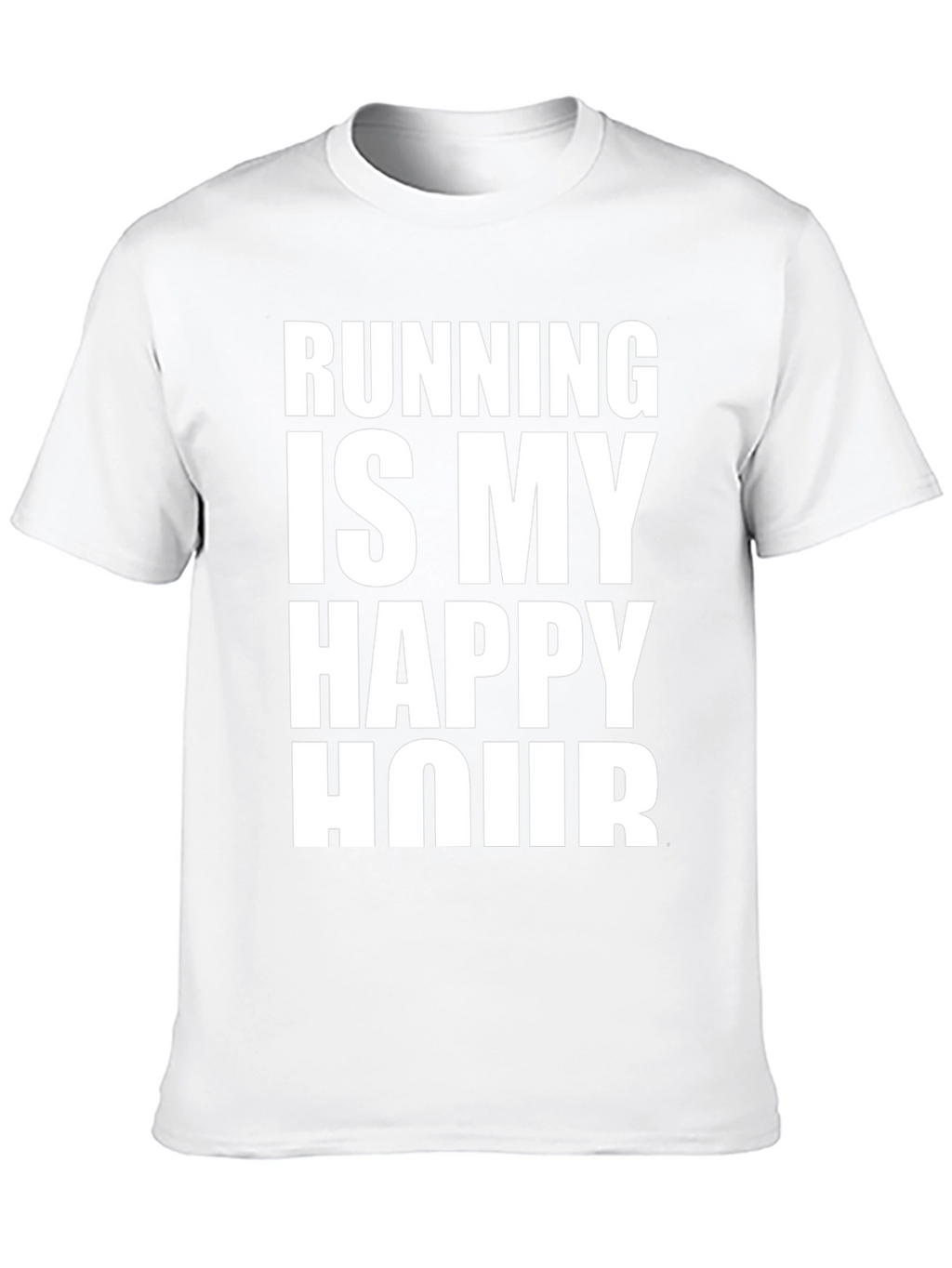 Running is My Happy Hour Black Graphic Tee