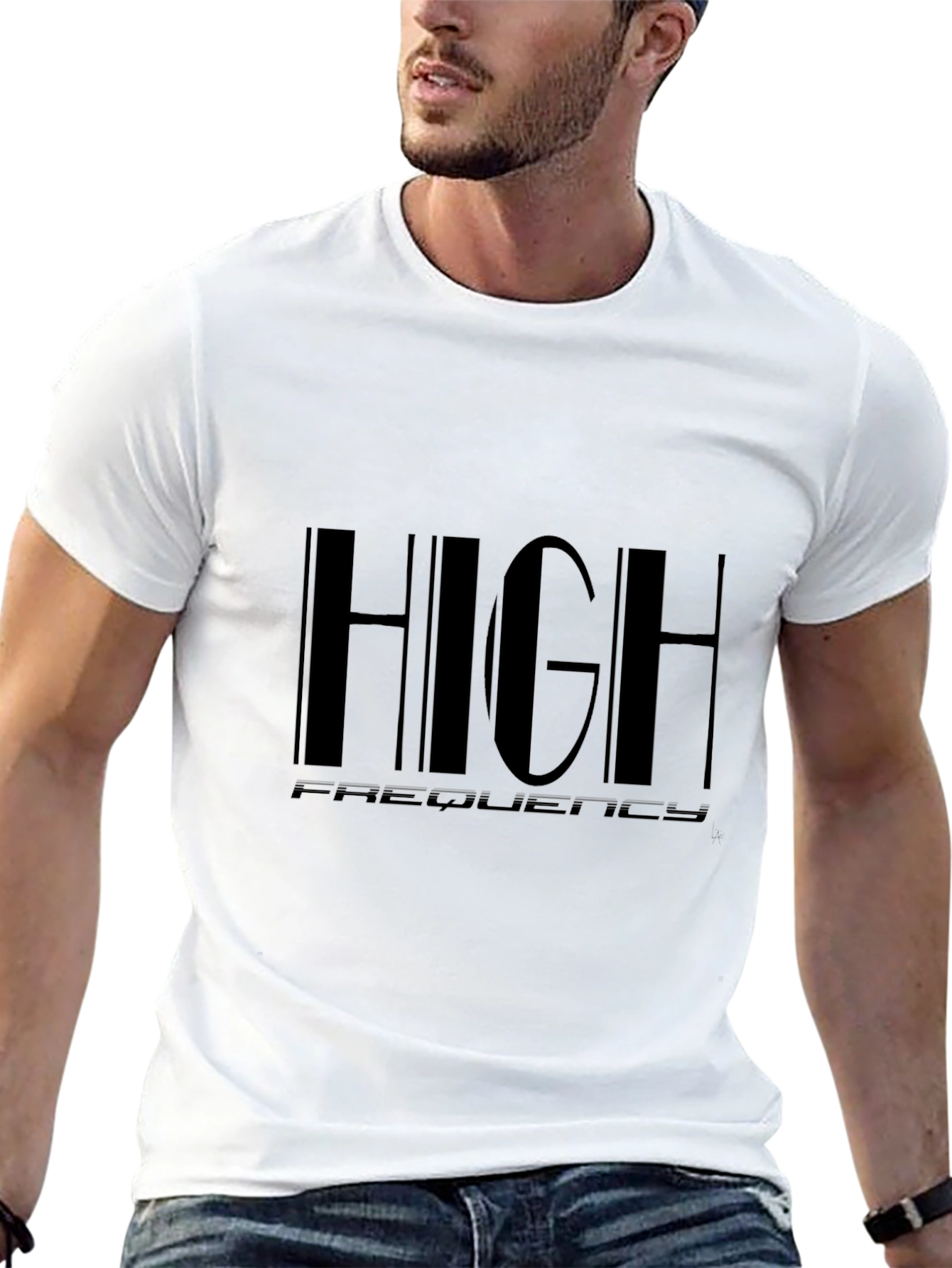 High Frequency Black T-Shirt