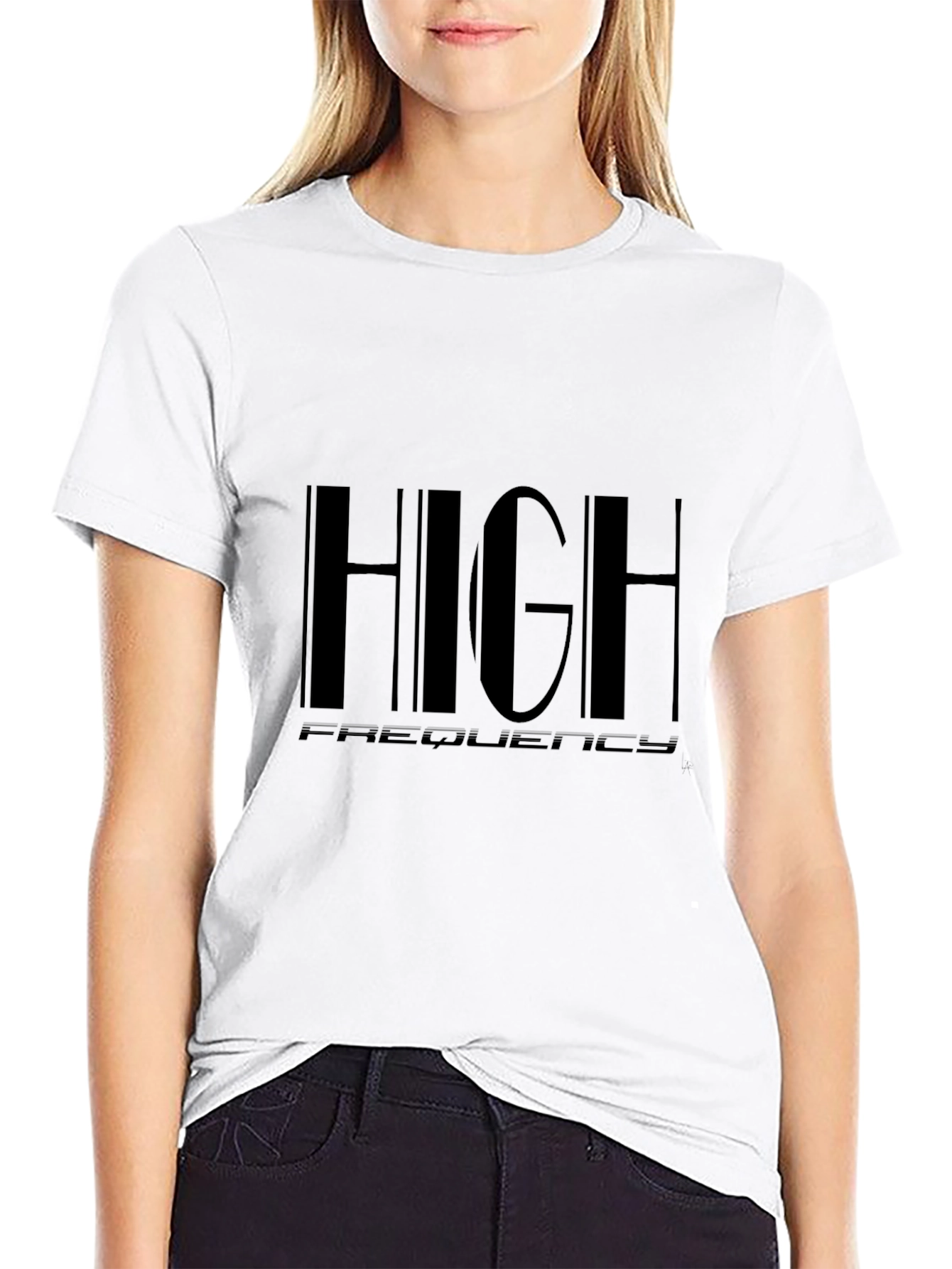 High Frequency Black T-Shirt