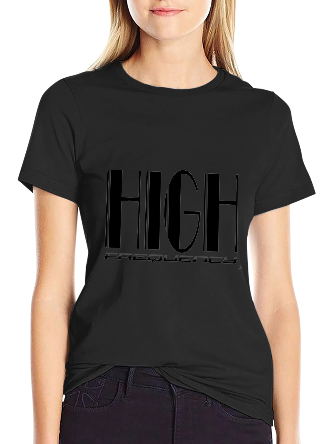 High Frequency Black T-Shirt