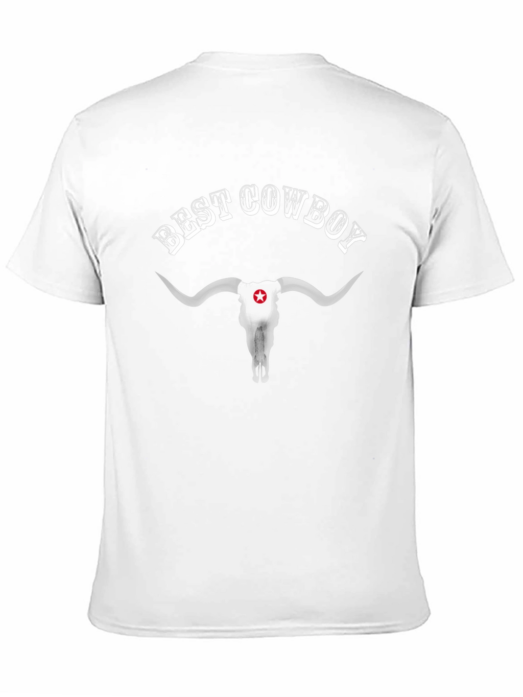 Best Cowboy Skull Graphic T-Shirt