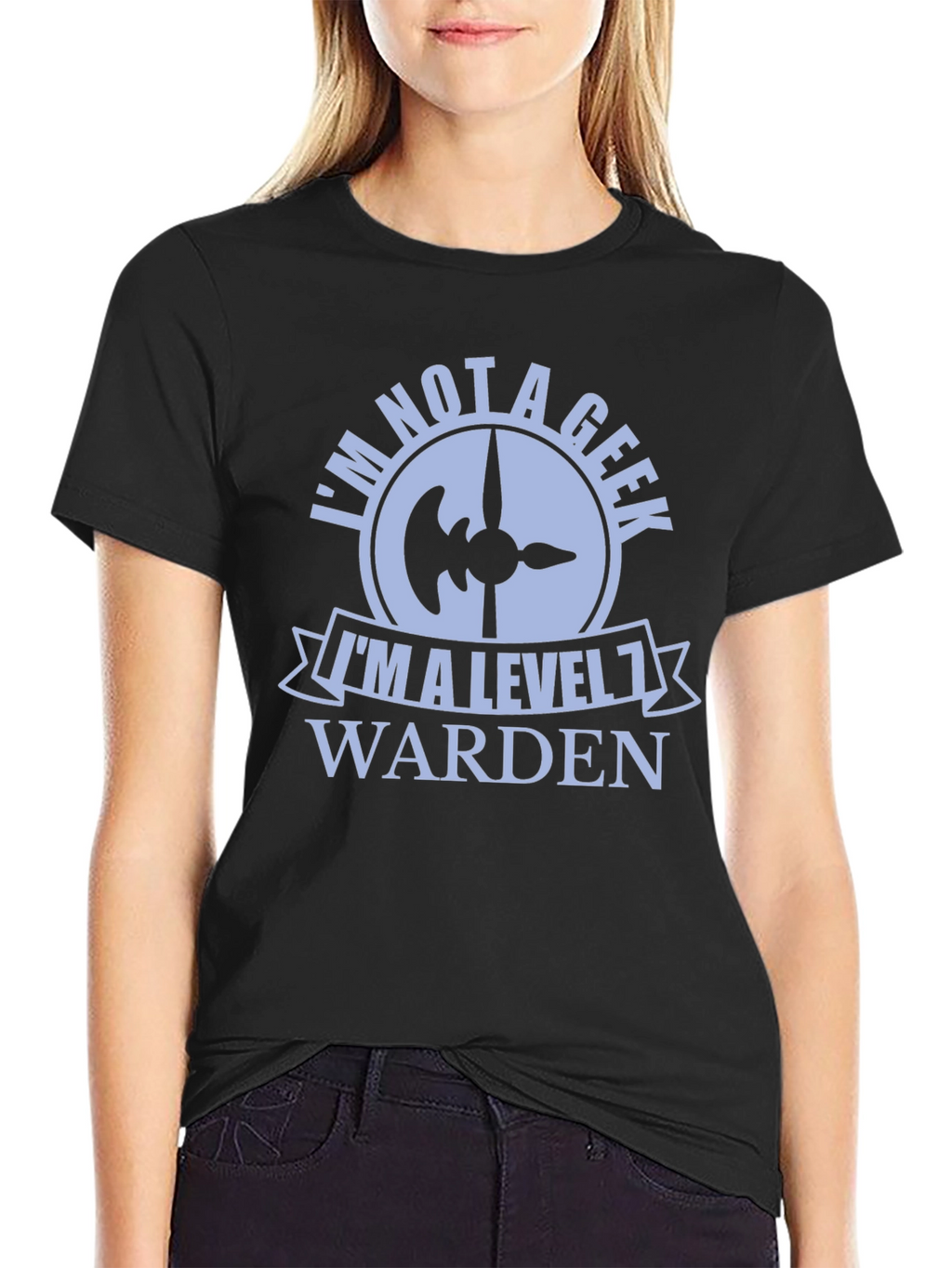 Level 1 Warden Graphic Tee - Novelty Geek Shirt