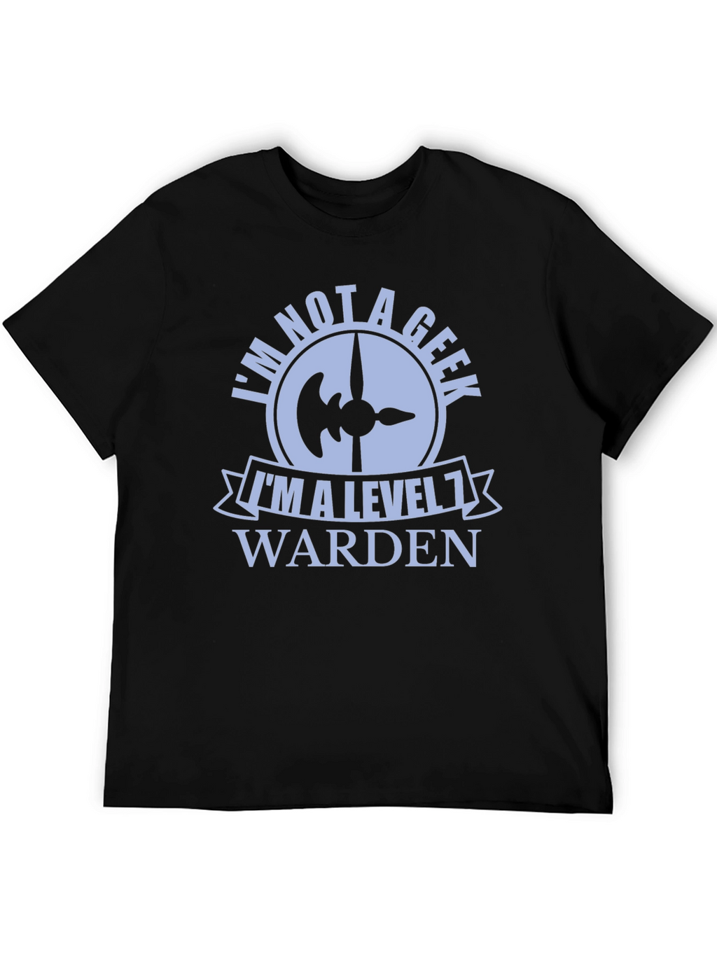 Level 1 Warden Graphic Tee - Novelty Geek Shirt
