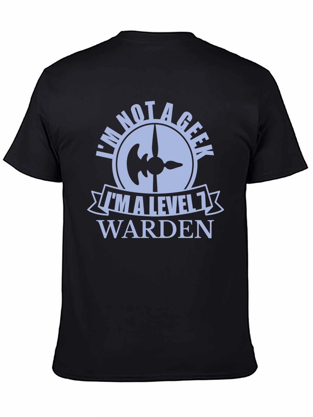 Level 1 Warden Graphic Tee - Novelty Geek Shirt