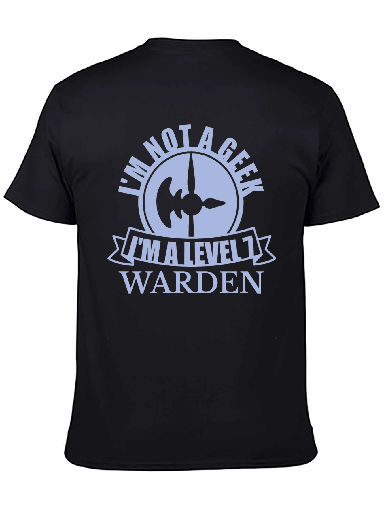 Level 1 Warden Graphic Tee - Novelty Geek Shirt