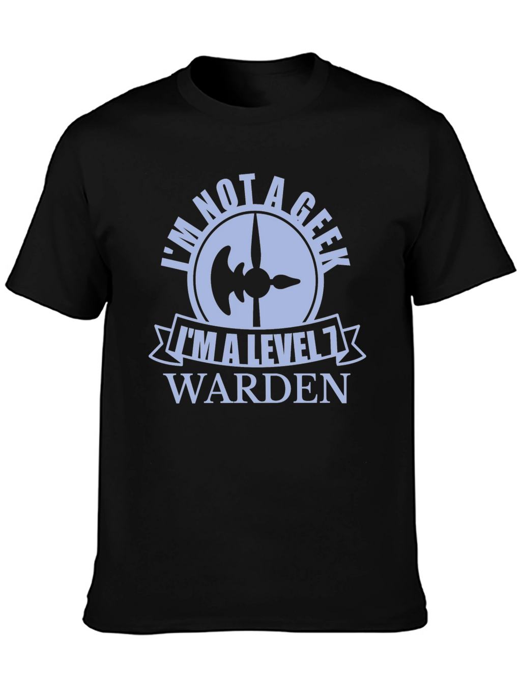 Level 1 Warden Graphic Tee - Novelty Geek Shirt
