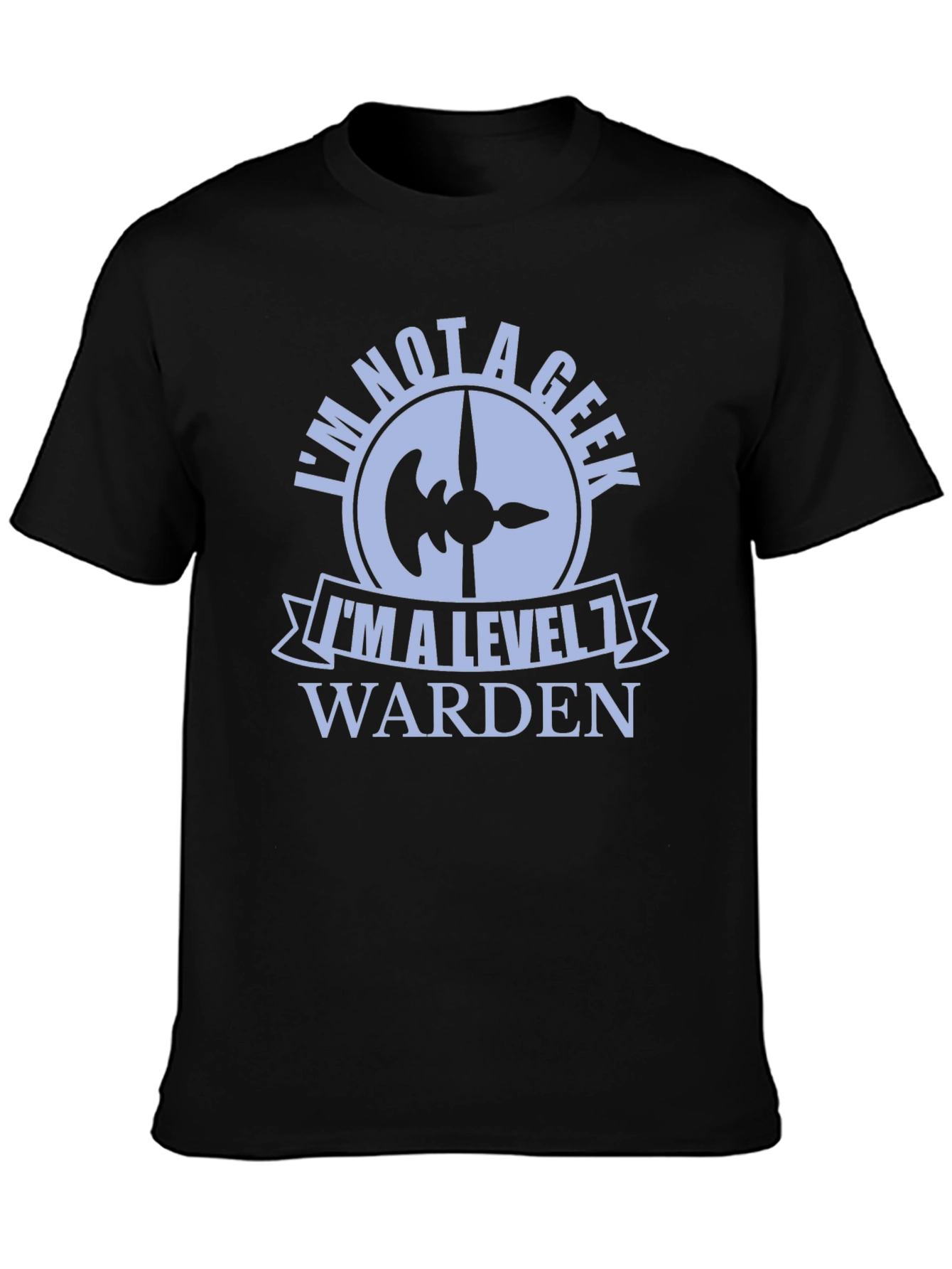Level 1 Warden Graphic Tee - Novelty Geek Shirt
