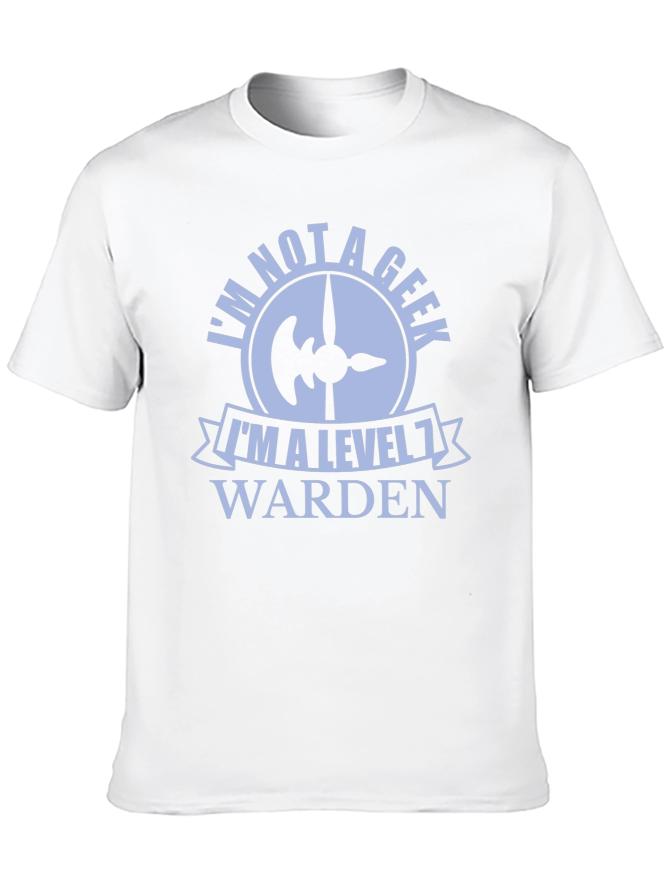Level 1 Warden Graphic Tee - Novelty Geek Shirt
