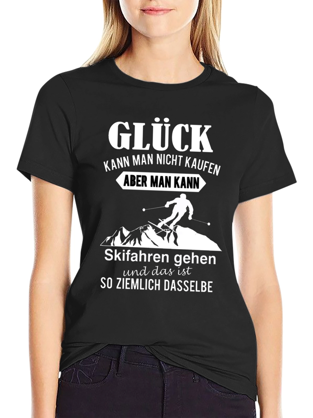 Glück T-Shirt - Skiing Happiness Tee