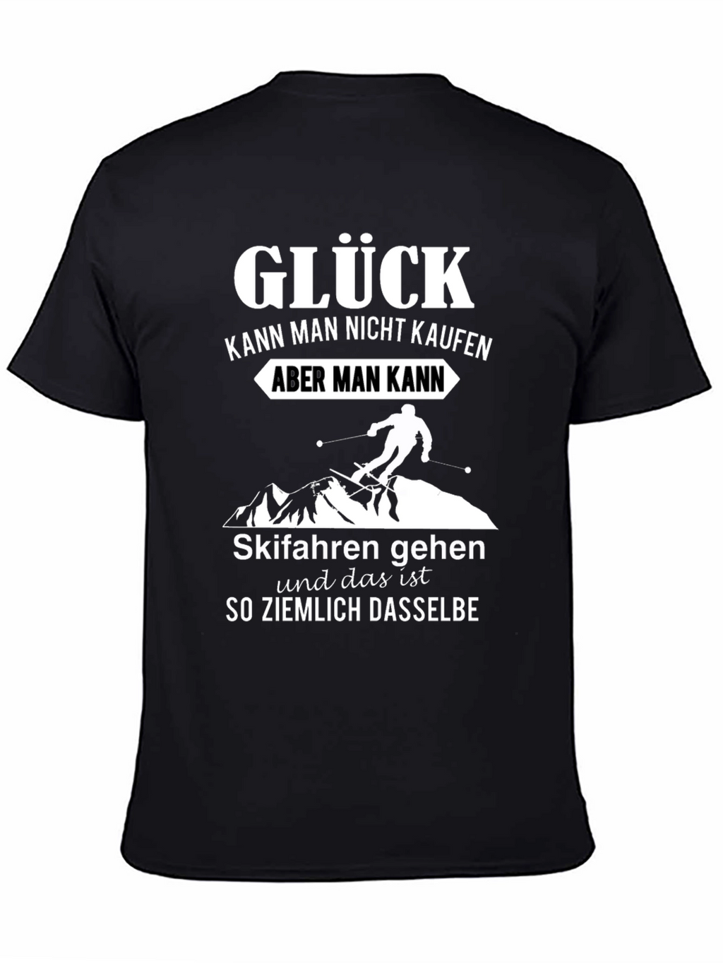Glück T-Shirt - Skiing Happiness Tee