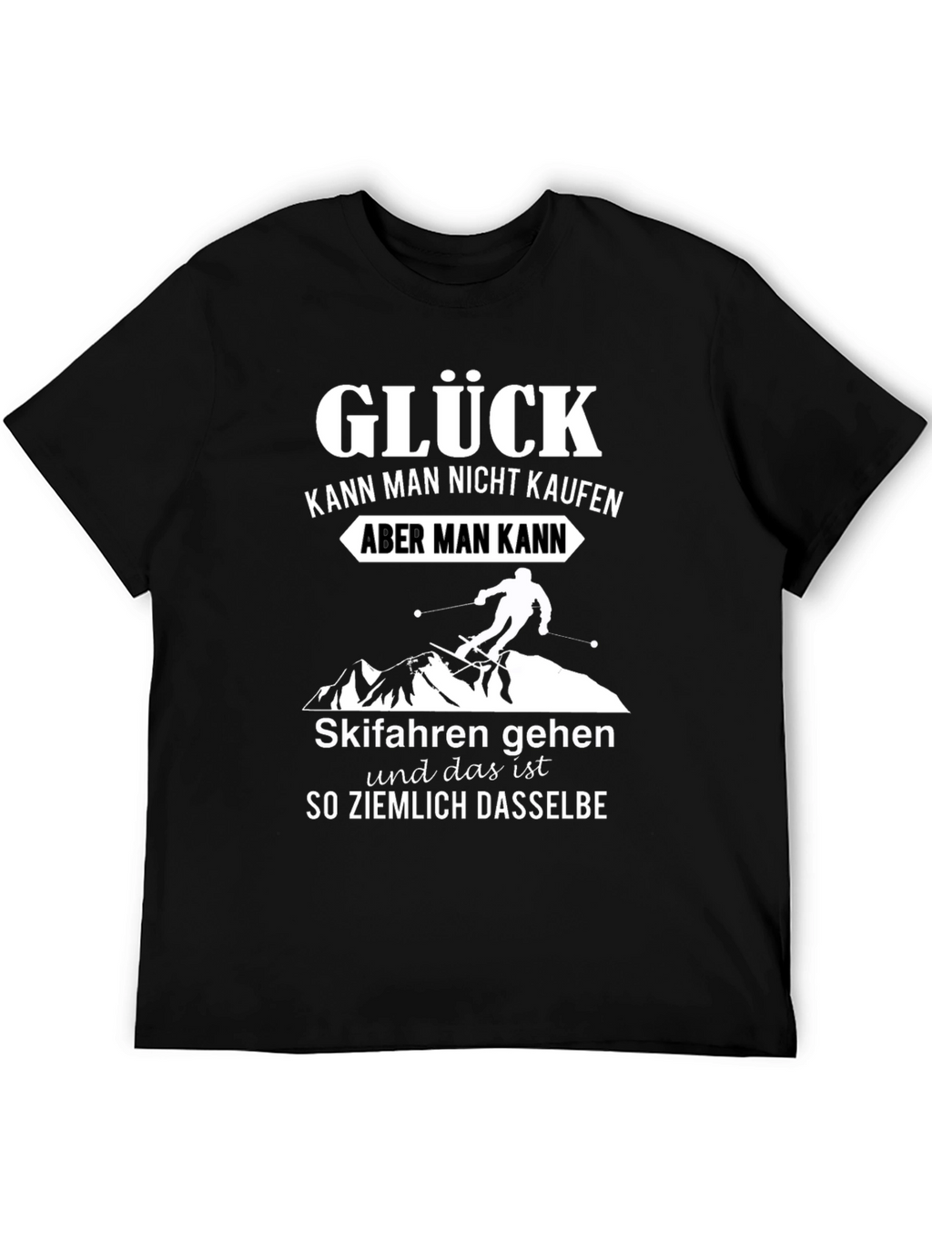 Glück T-Shirt - Skiing Happiness Tee
