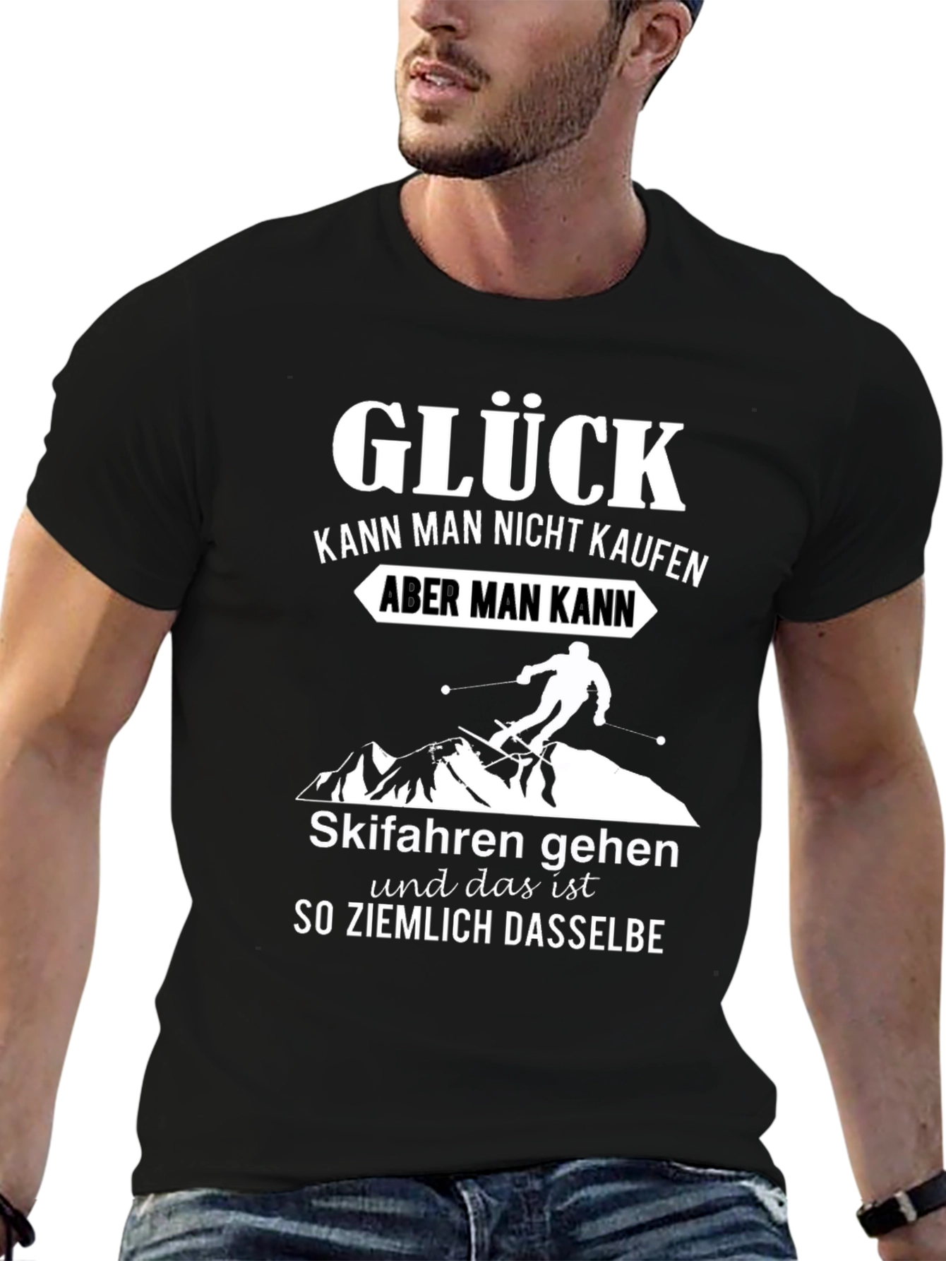 Glück T-Shirt - Skiing Happiness Tee