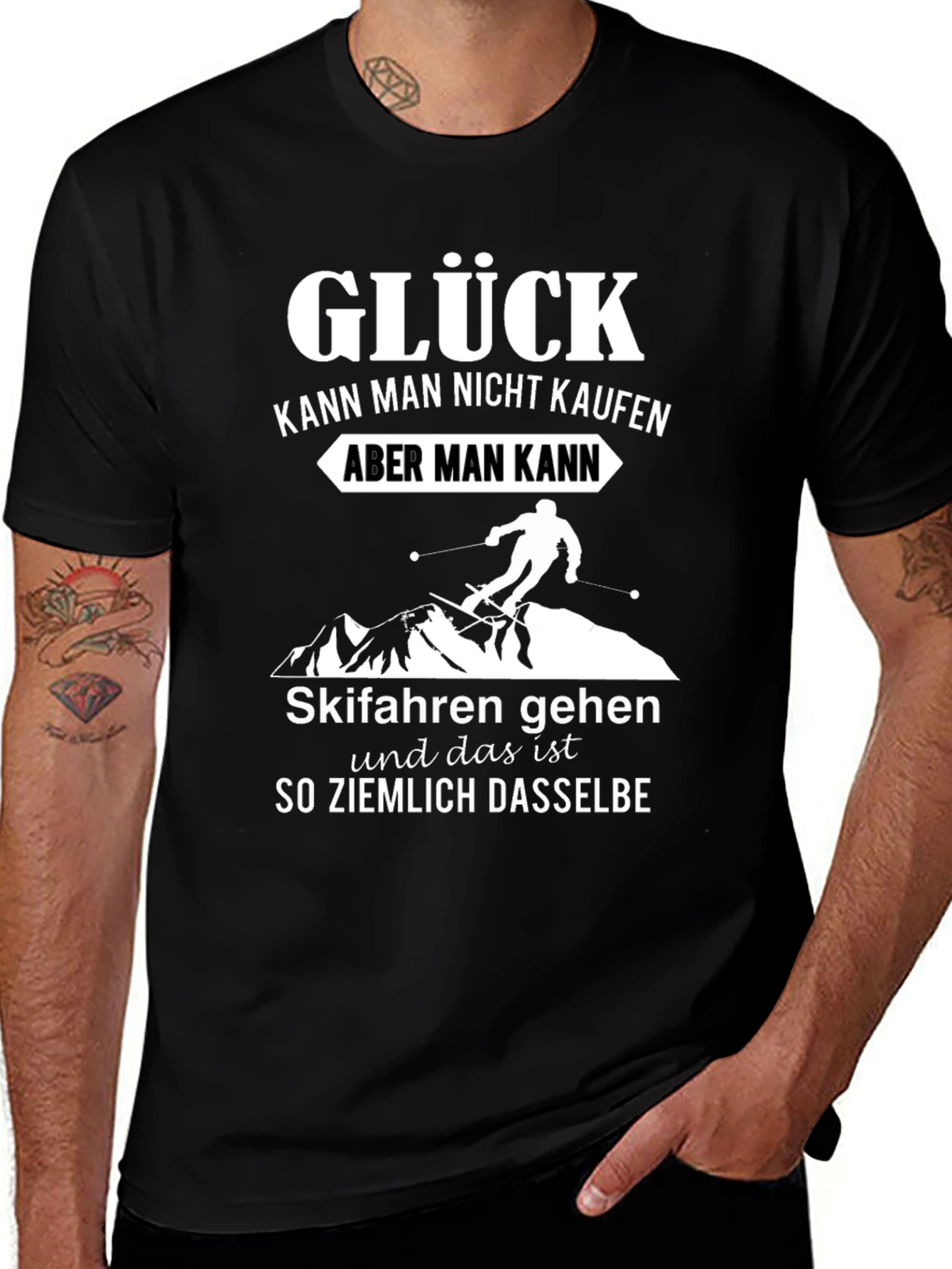 Glück T-Shirt - Skiing Happiness Tee